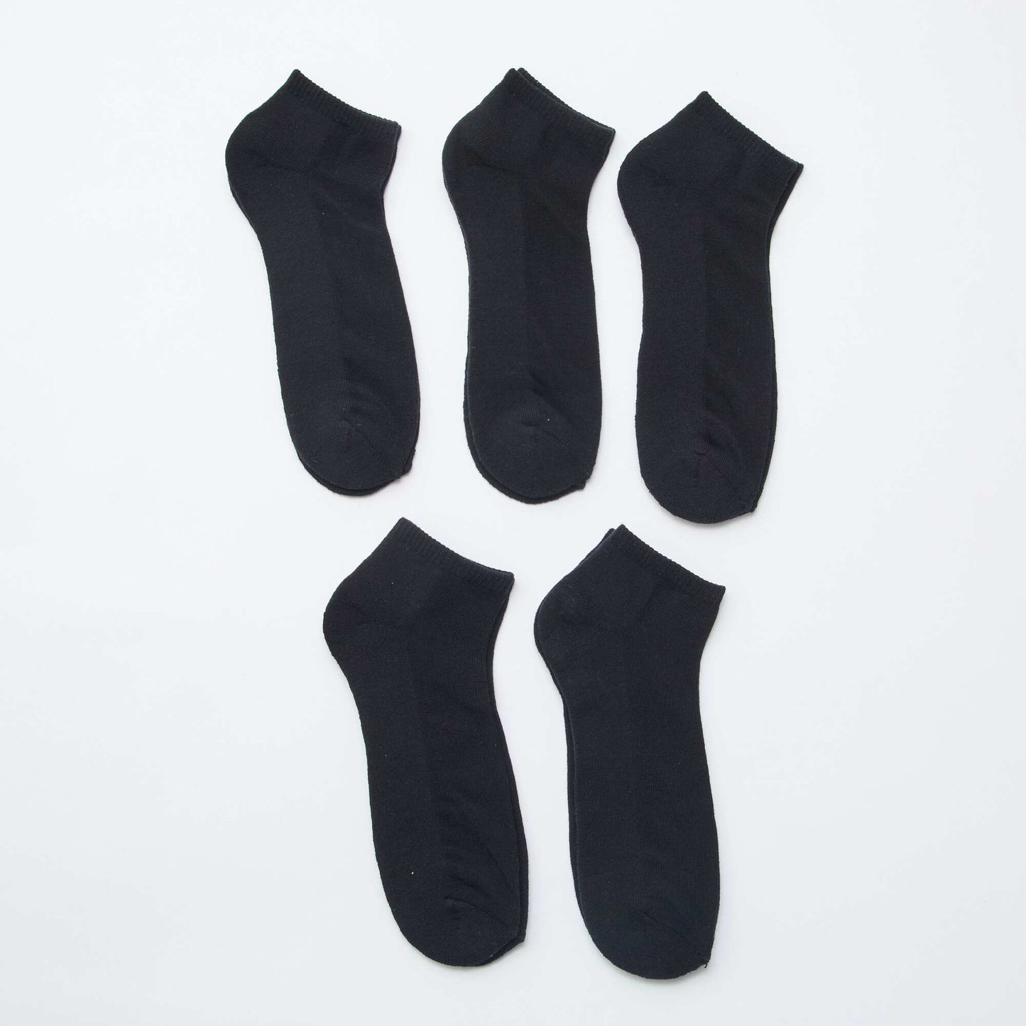 Pack of 5 invisible socks BLACK