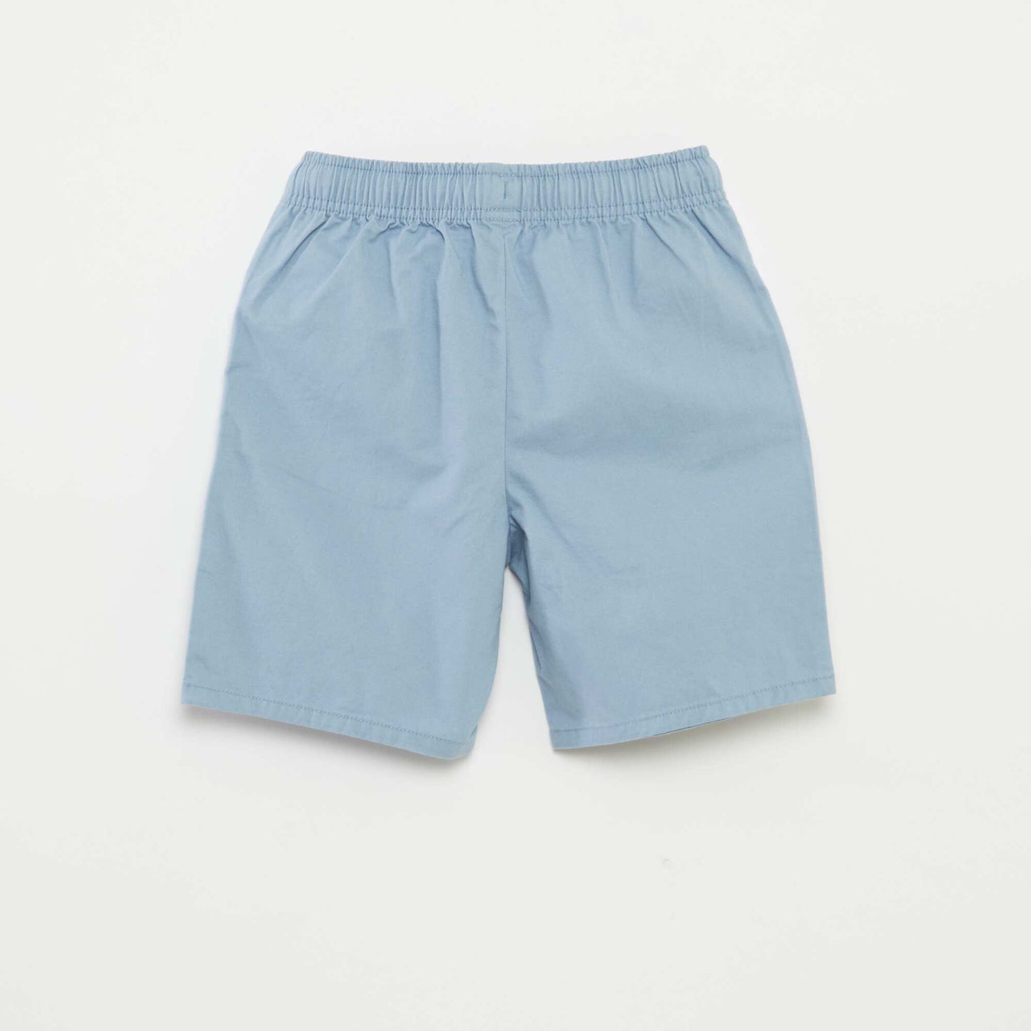 Plain chino-style Bermuda shorts BLUE