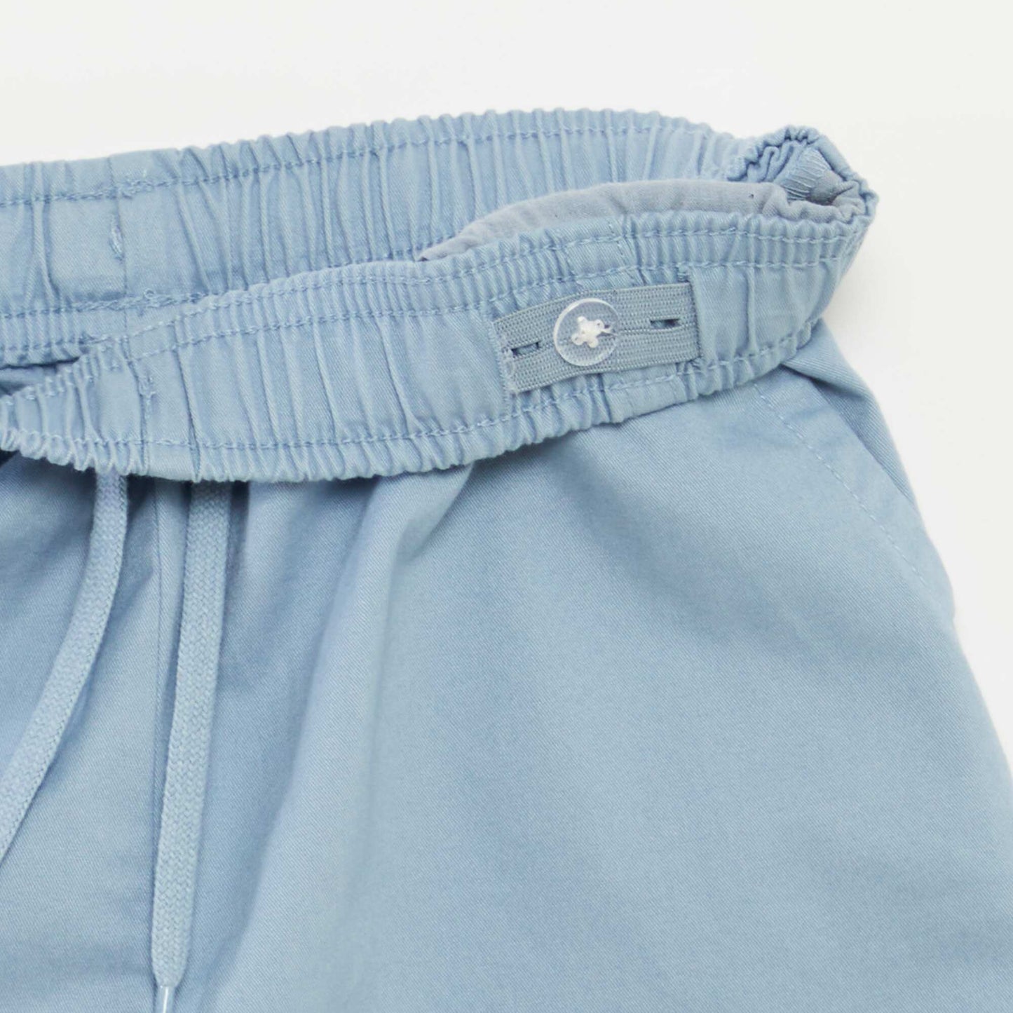 Plain chino-style Bermuda shorts BLUE