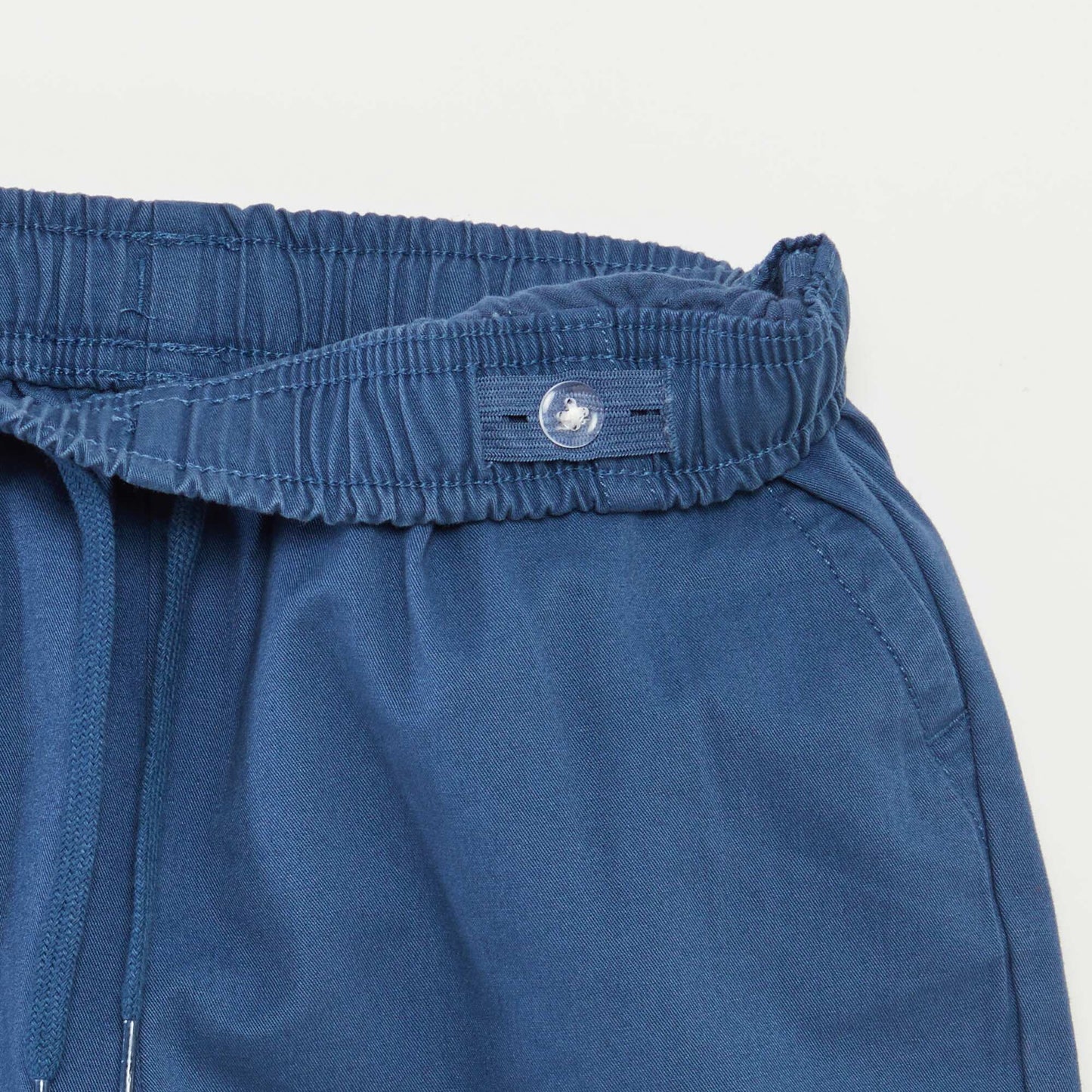 Plain chino-style Bermuda shorts BLUE