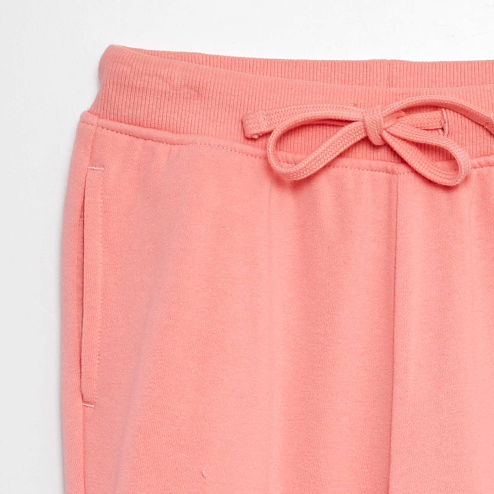 Plain lightweight sweatshirt fabric joggers PINK