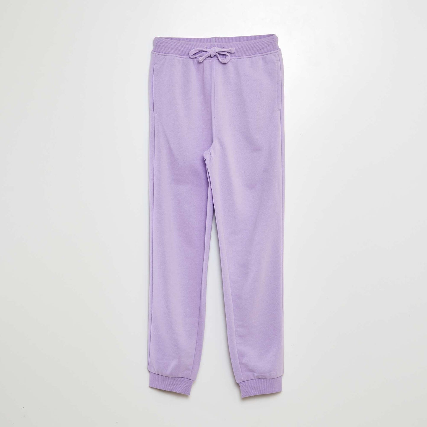 Plain lightweight sweatshirt fabric joggers PURPLE
