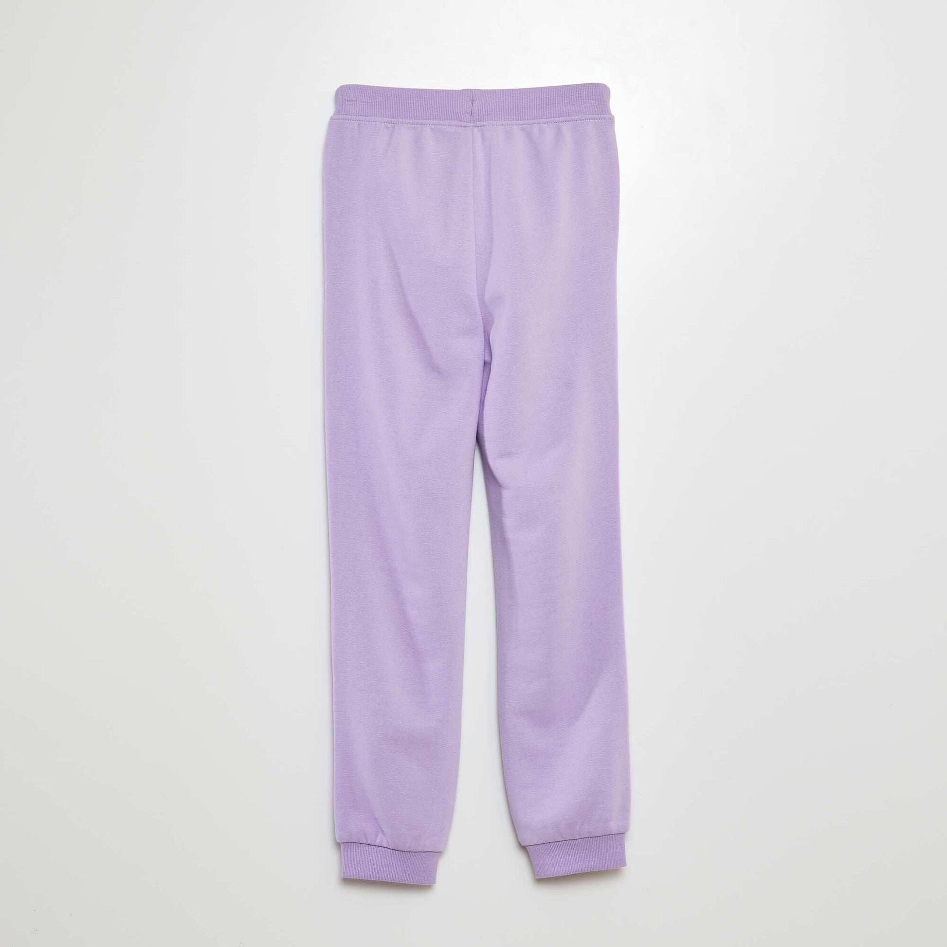 Plain lightweight sweatshirt fabric joggers PURPLE