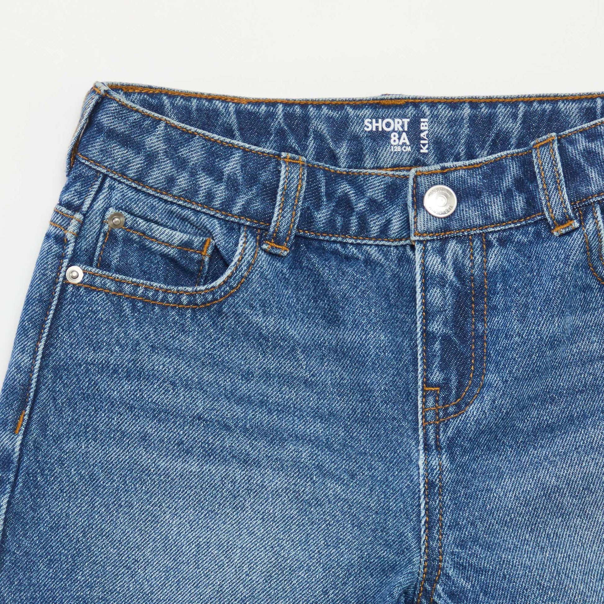 Denim shorts BLUE