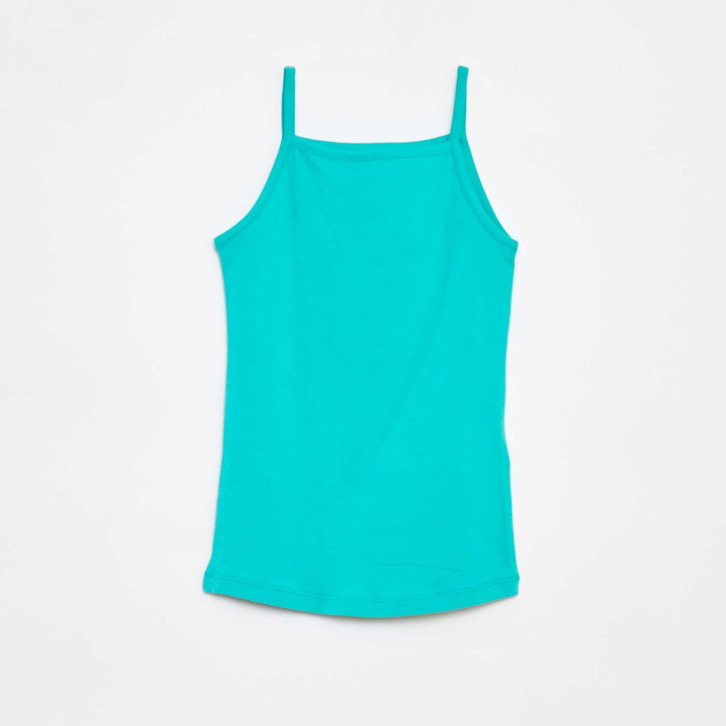 Pack of 2 Stretch Cotton Tank Tops GREEN