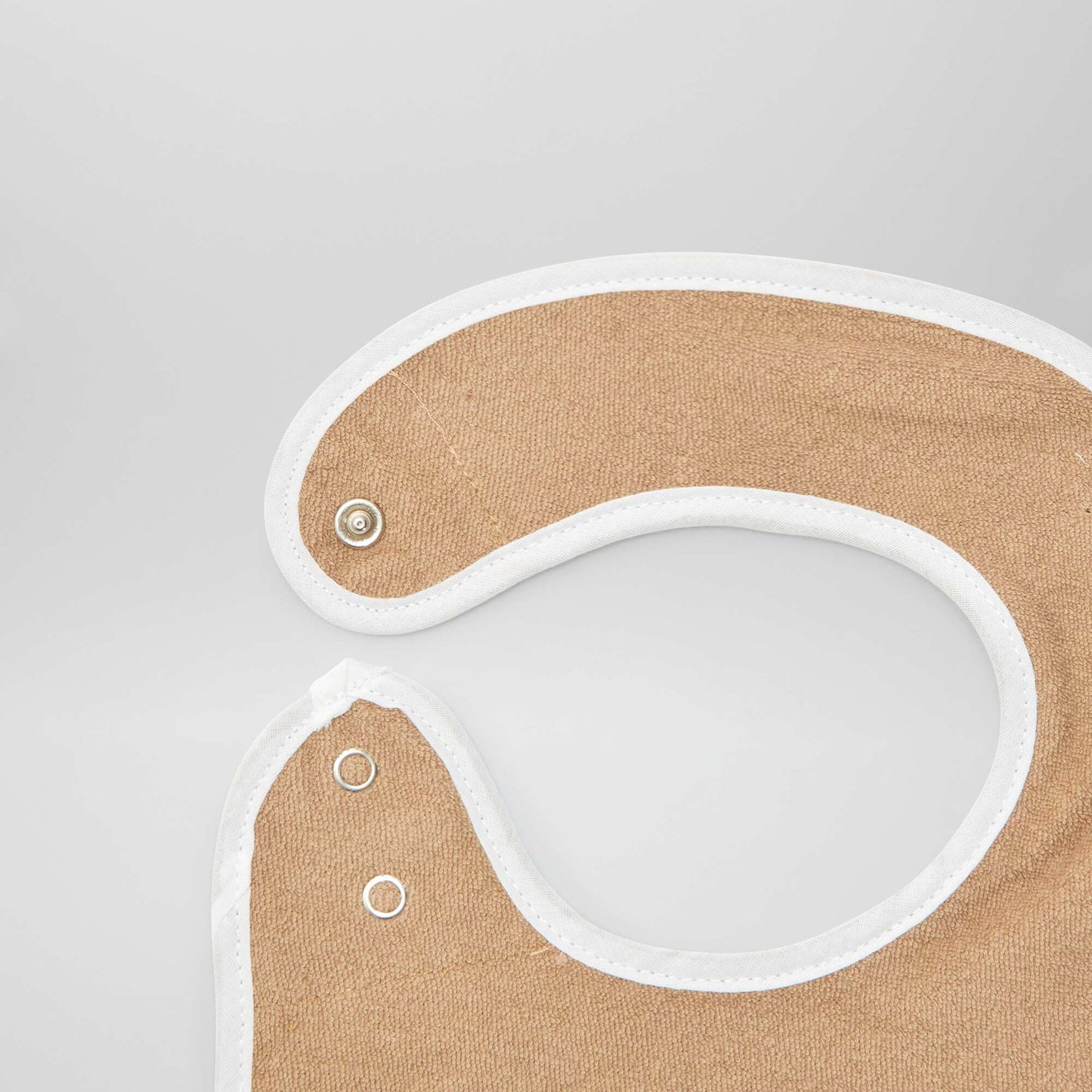 5 Fun Print Bibs with Snap Closures BROWN