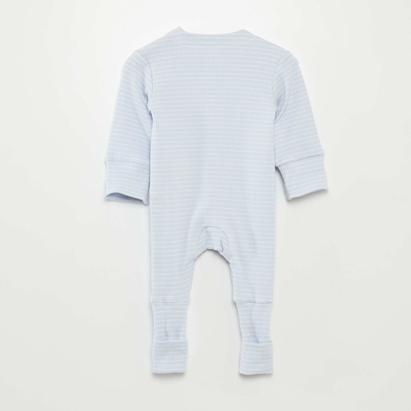 Striped Grow-With-Me Sleepsuit BLUE