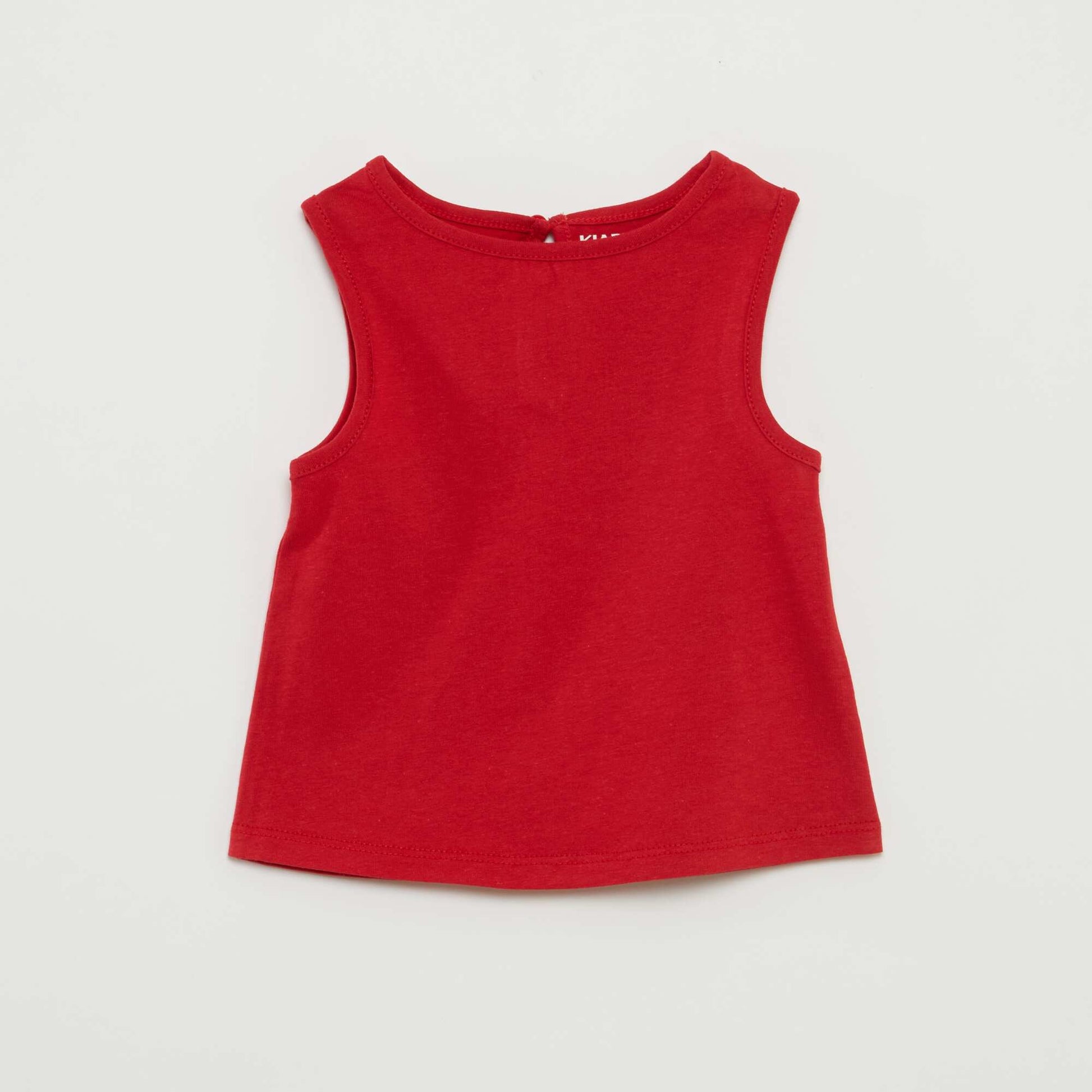 Pack of vest tops with wide straps WHITE
