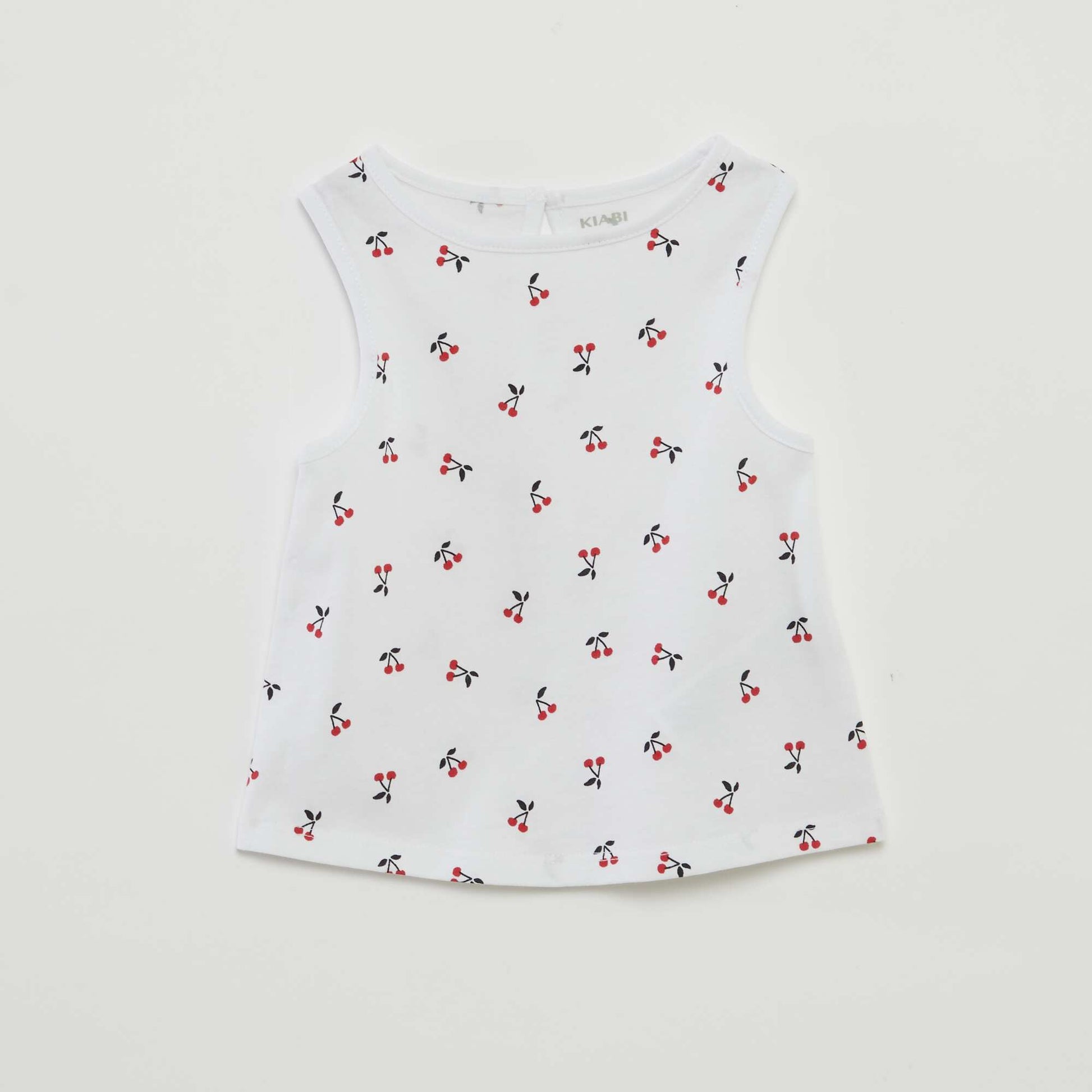 Pack of vest tops with wide straps WHITE