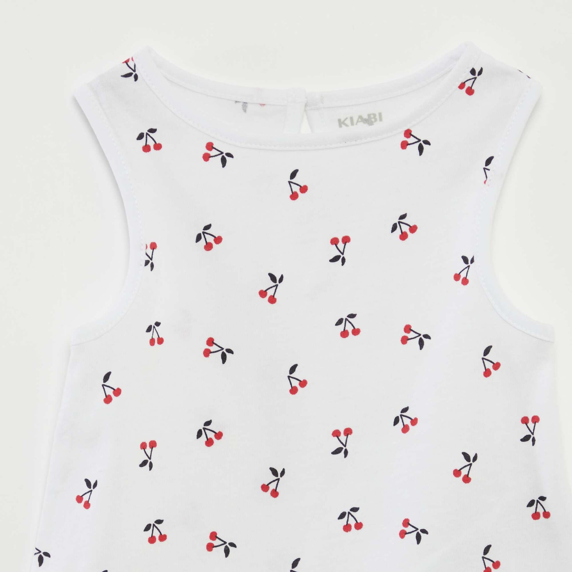 Pack of vest tops with wide straps WHITE