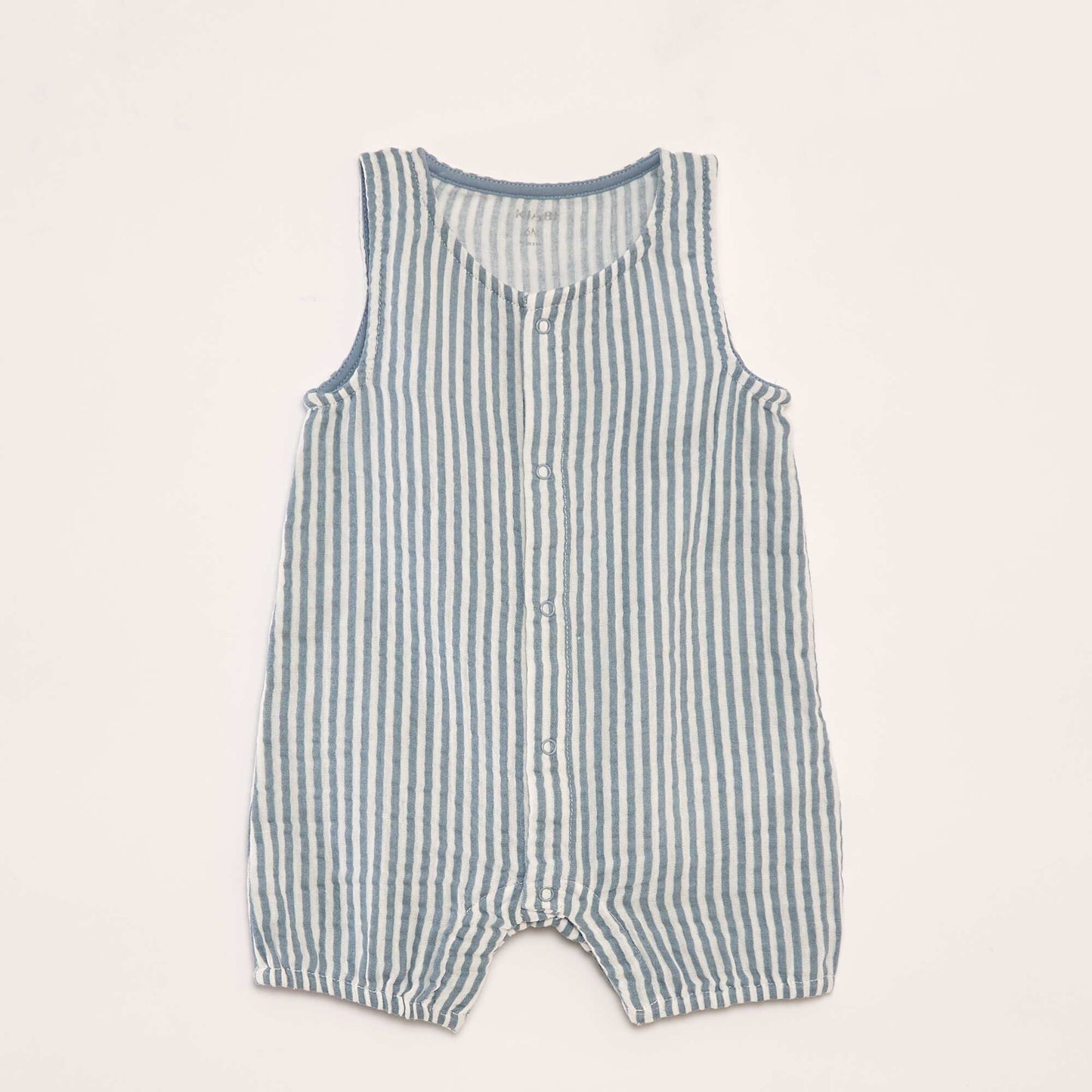 Short striped sleepsuit BLUE