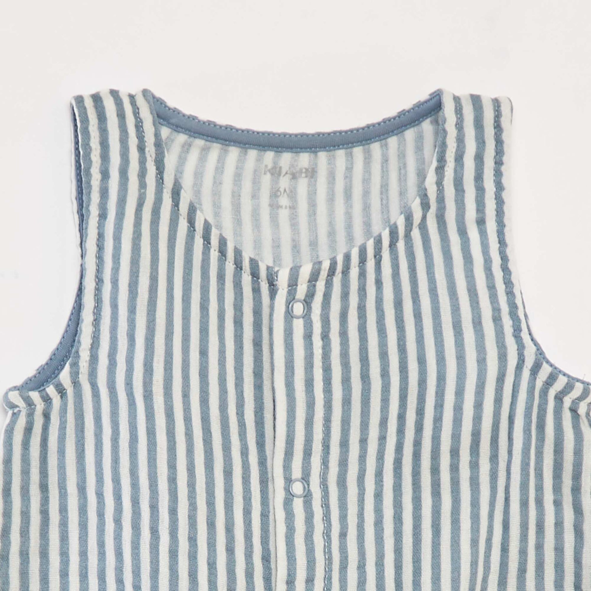 Short striped sleepsuit BLUE