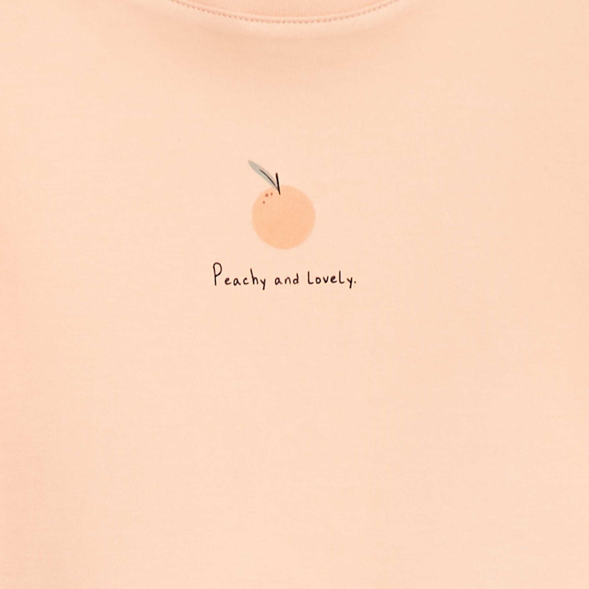Ruffled T-shirt - cradle to cradle ORANGE
