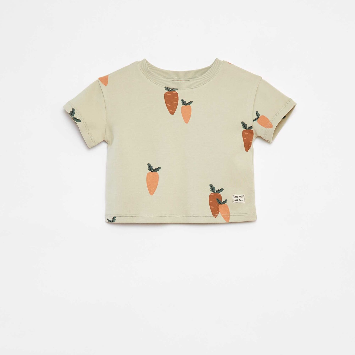 Printed short-sleeved T-shirt - cradle to cradle GREEN