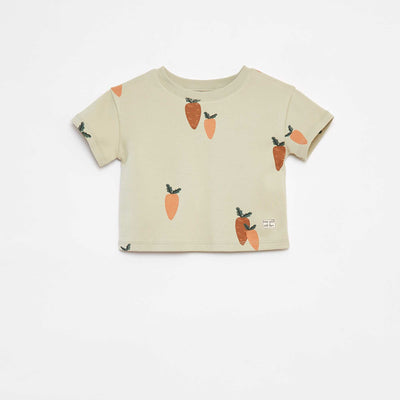 Printed short-sleeved T-shirt - cradle to cradle GREEN
