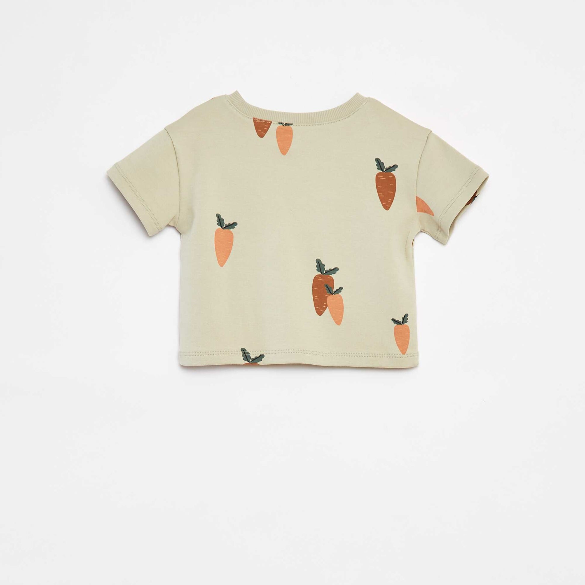 Printed short-sleeved T-shirt - cradle to cradle GREEN