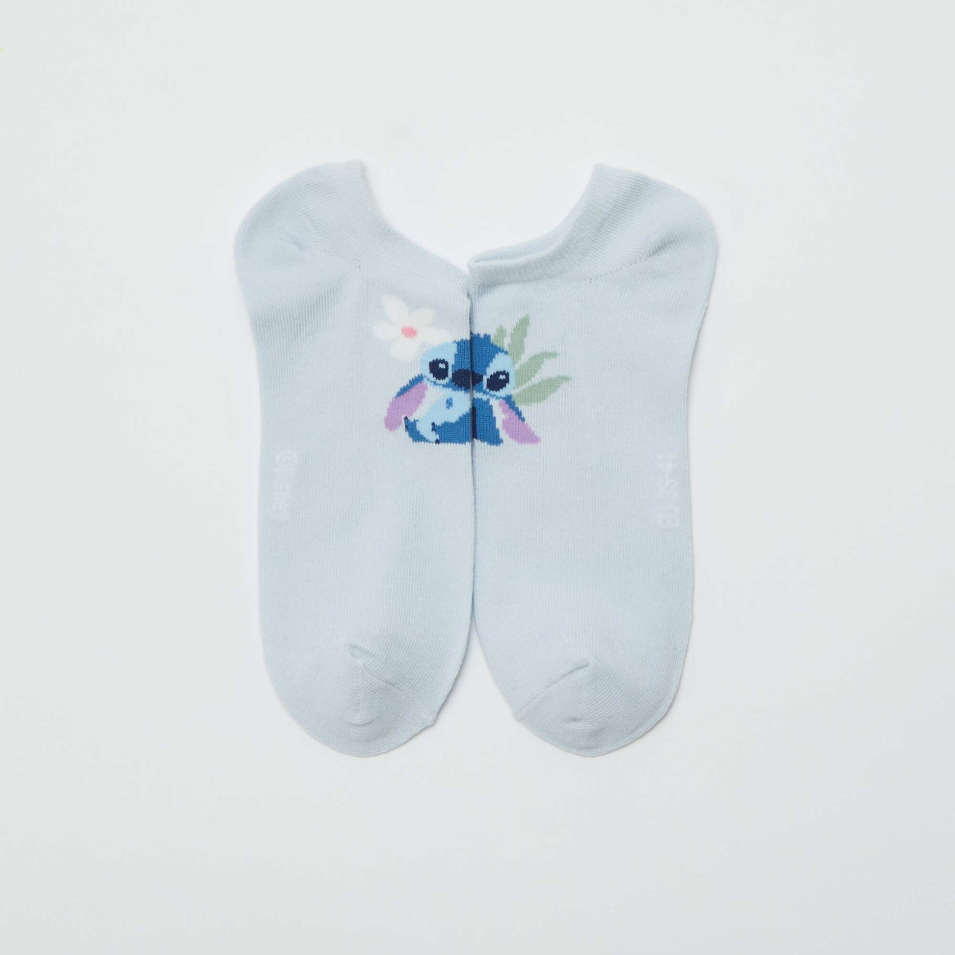 Pack of 3 pairs of 'Stitch' pop socks BLUE