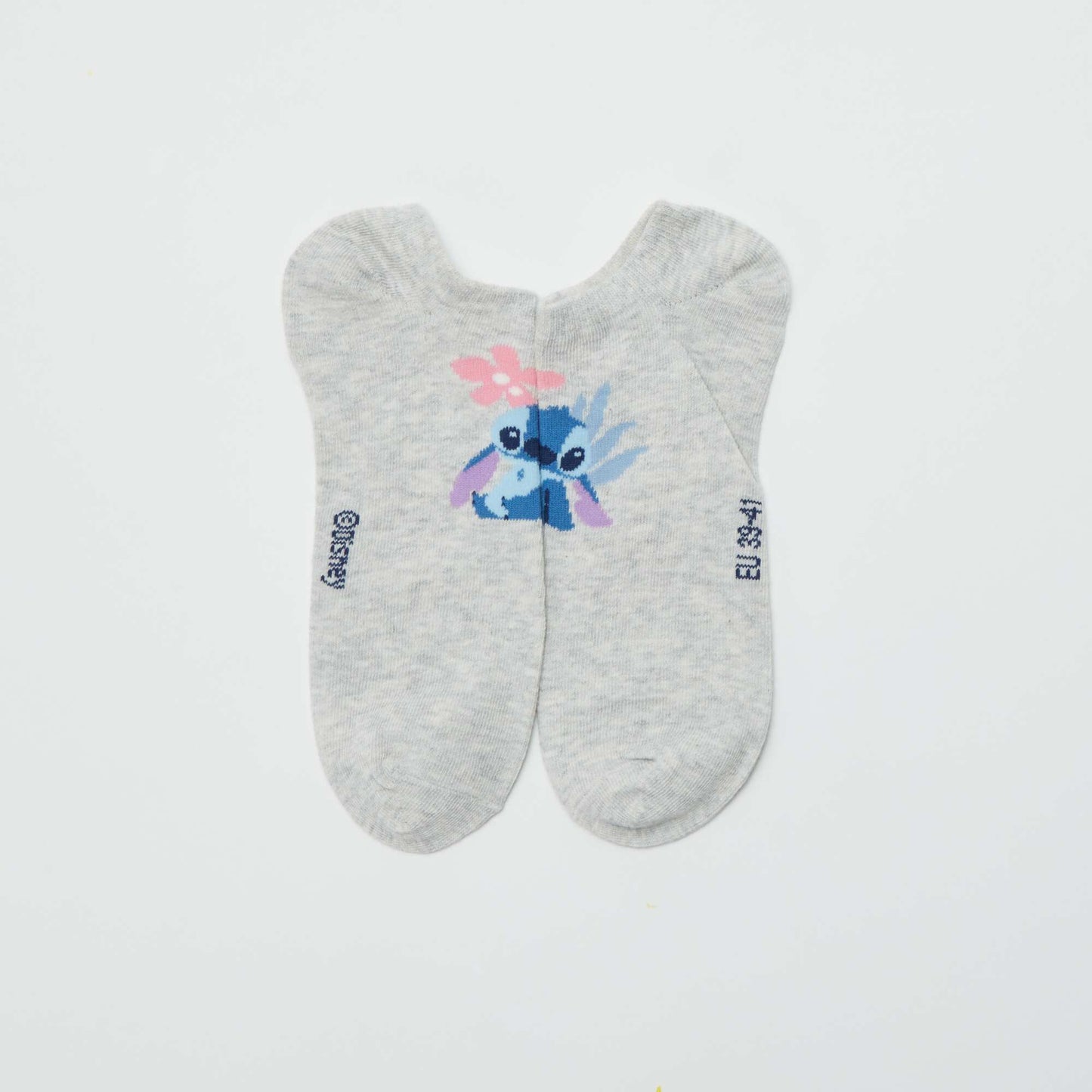Pack of 3 pairs of 'Stitch' pop socks BLUE