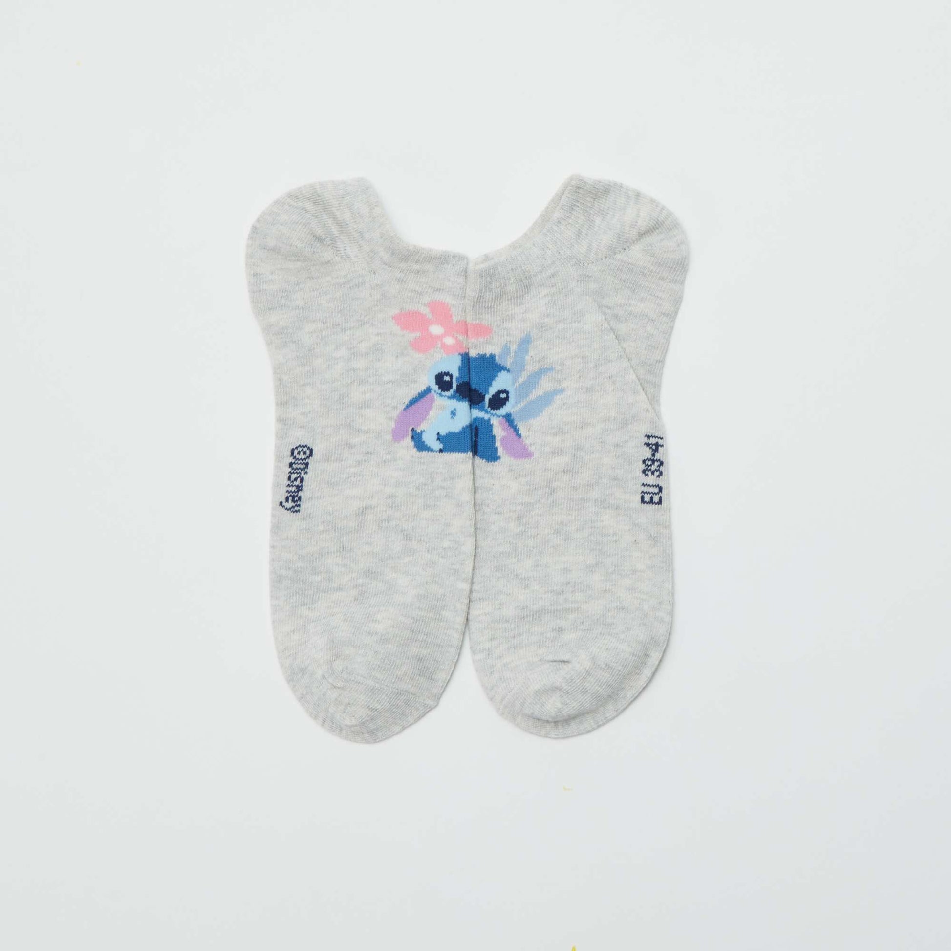 Pack of 3 pairs of 'Stitch' pop socks BLUE