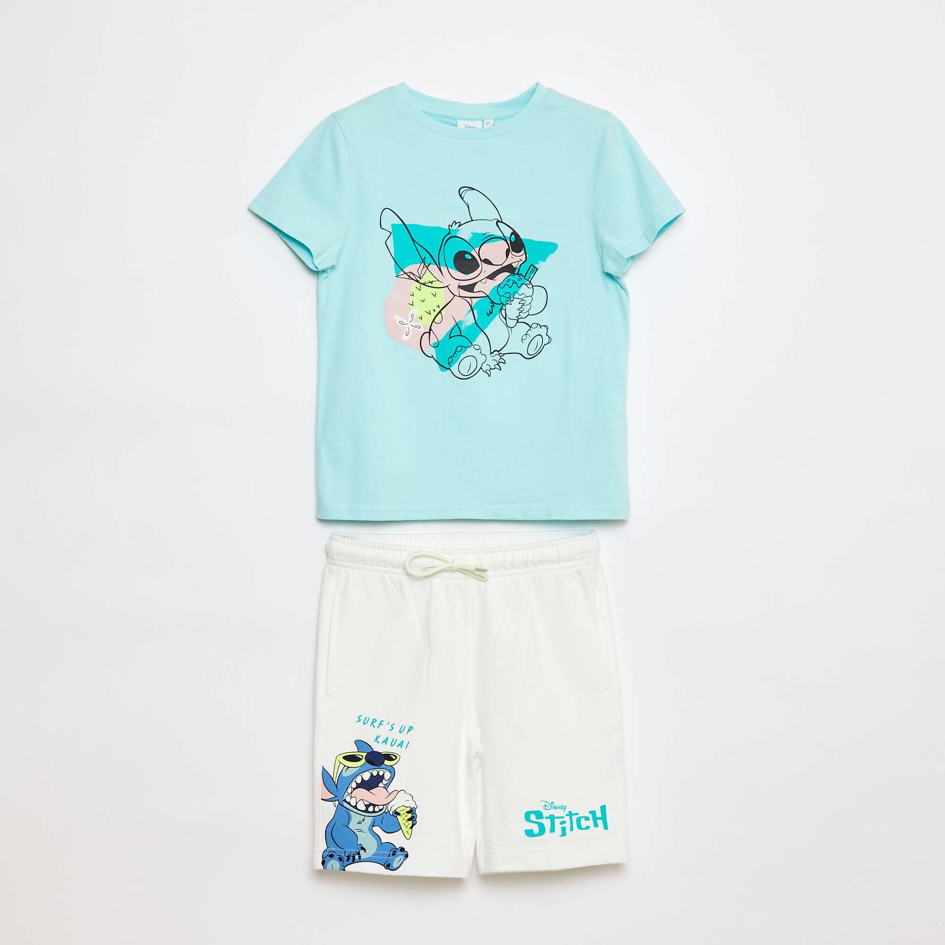 Disney Stitch T-shirt and shorts set BLUE