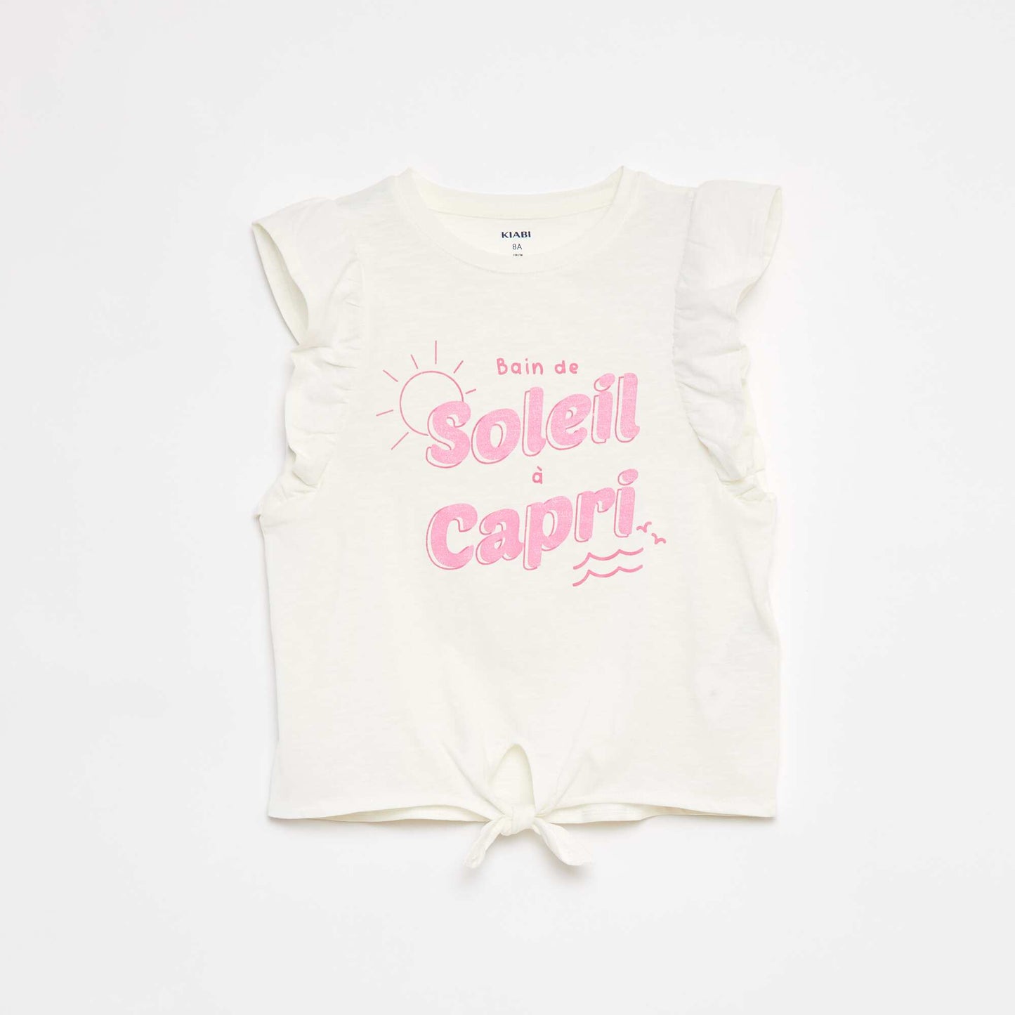 Fancy cotton T-shirt WHITE