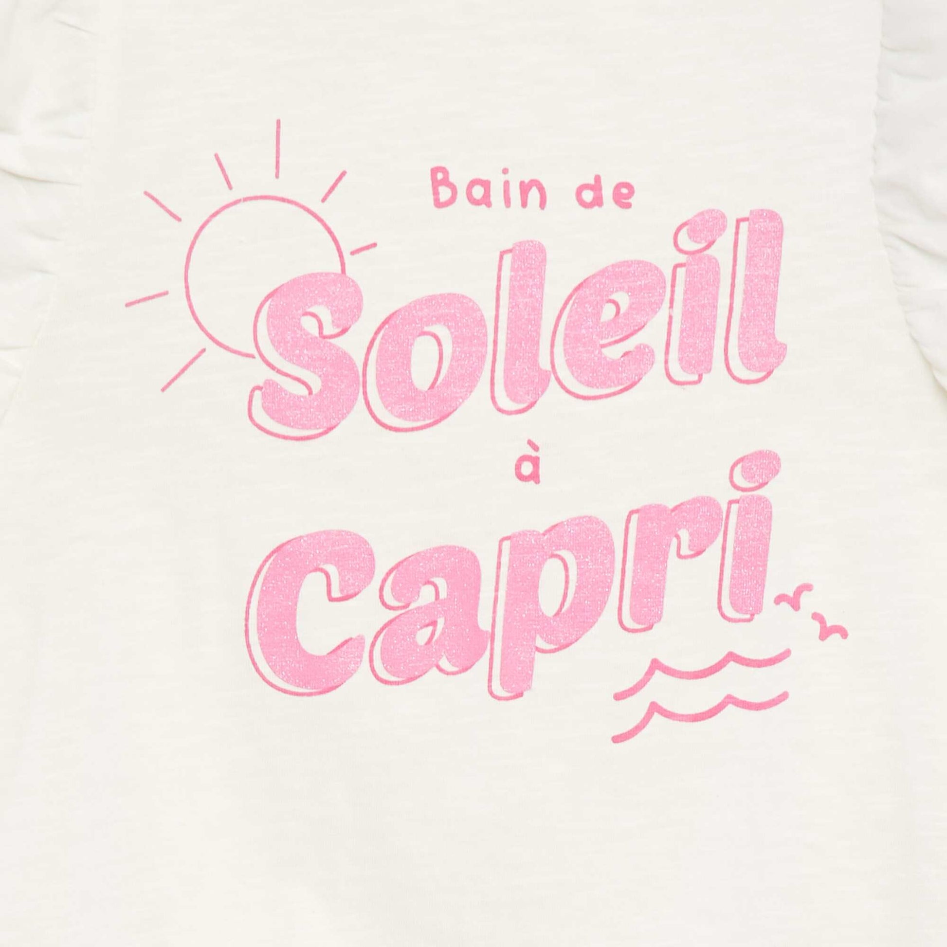 Fancy cotton T-shirt WHITE