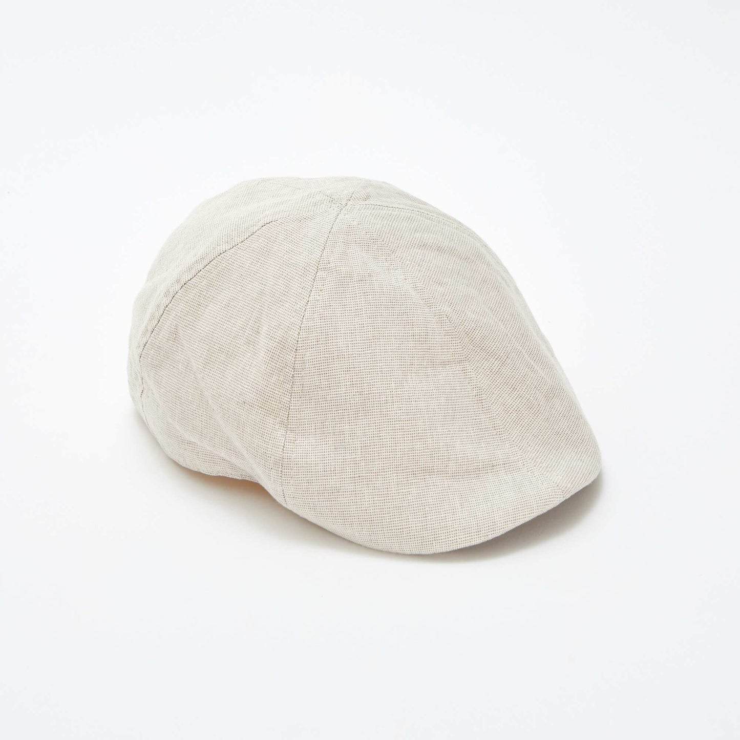 Baker boy-style cap BEIGE