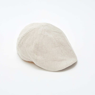 Baker boy-style cap BEIGE