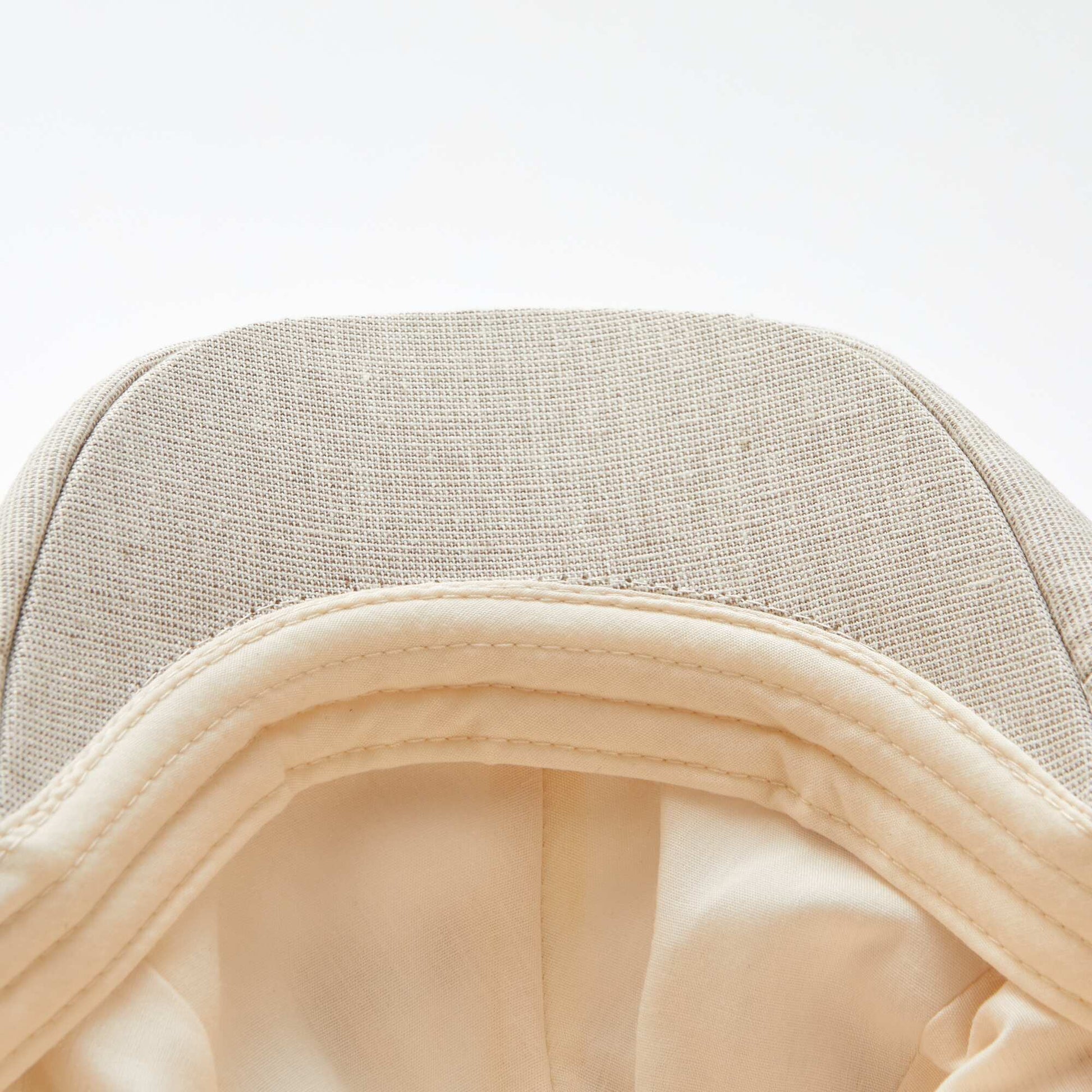 Baker boy-style cap BEIGE
