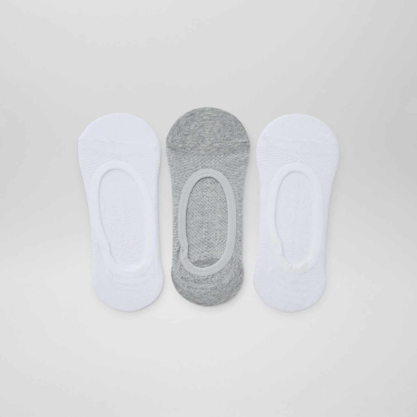 3-pack of invisible socks WHITE