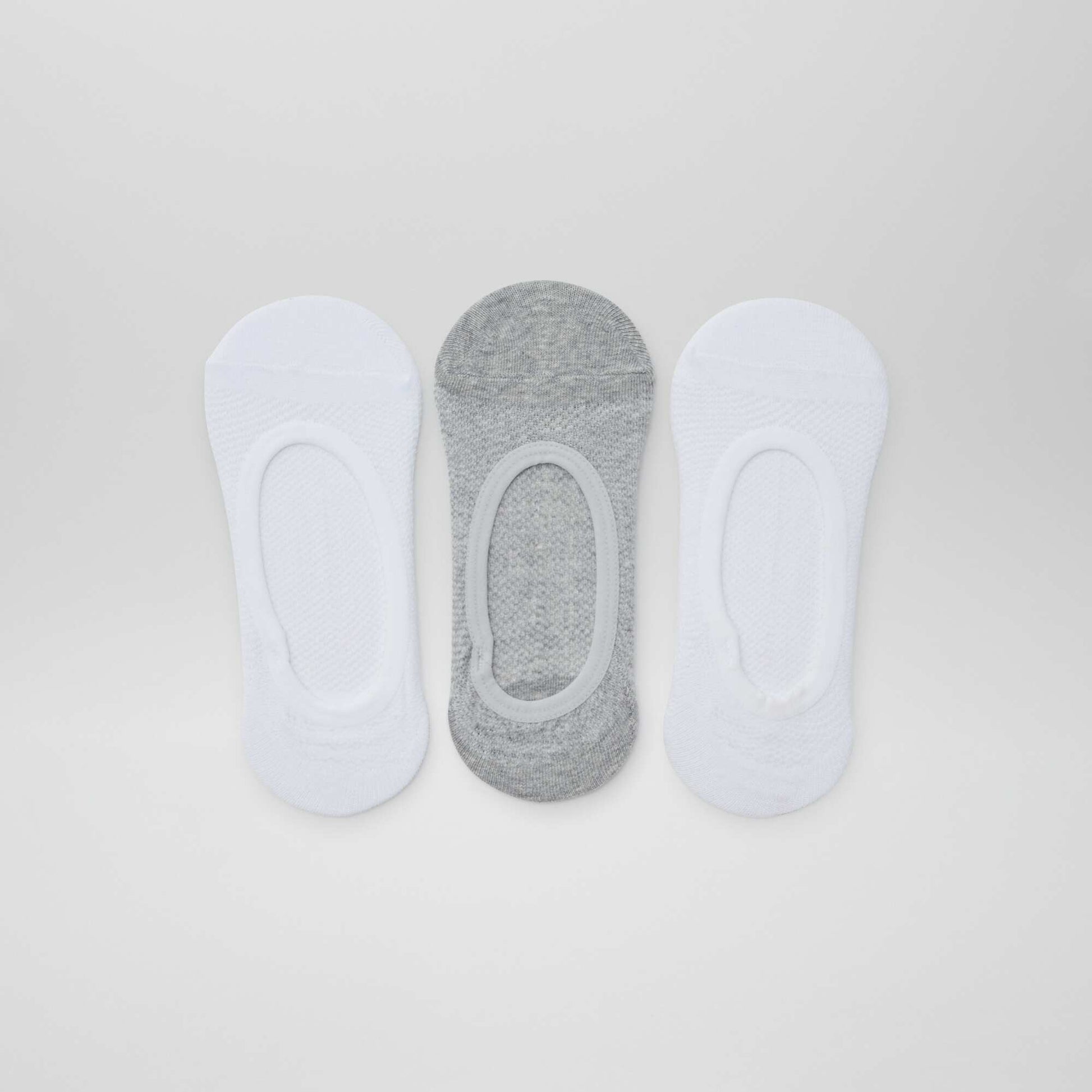 3-pack of invisible socks WHITE