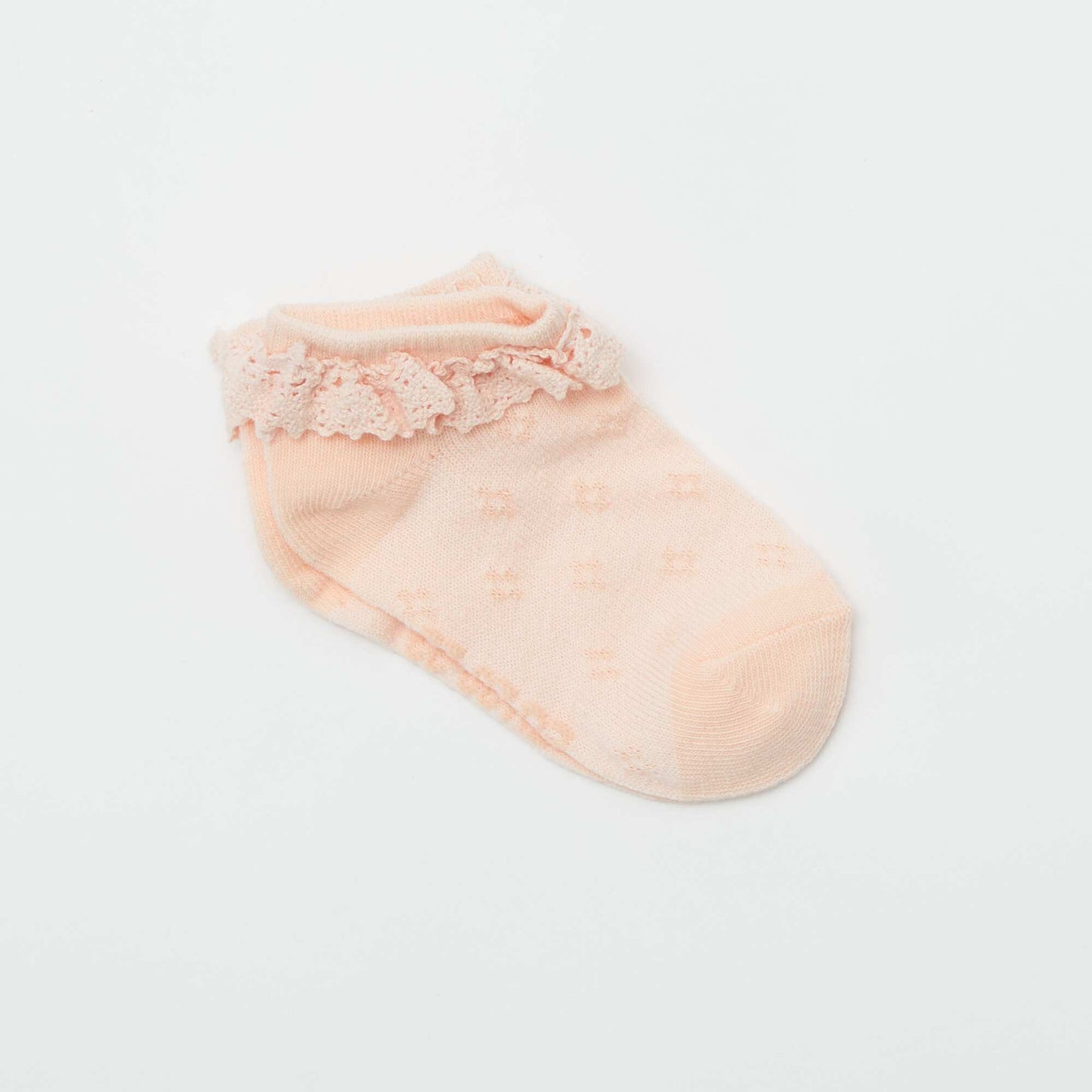 Pack of 3 pairs of ruffled socks PINK