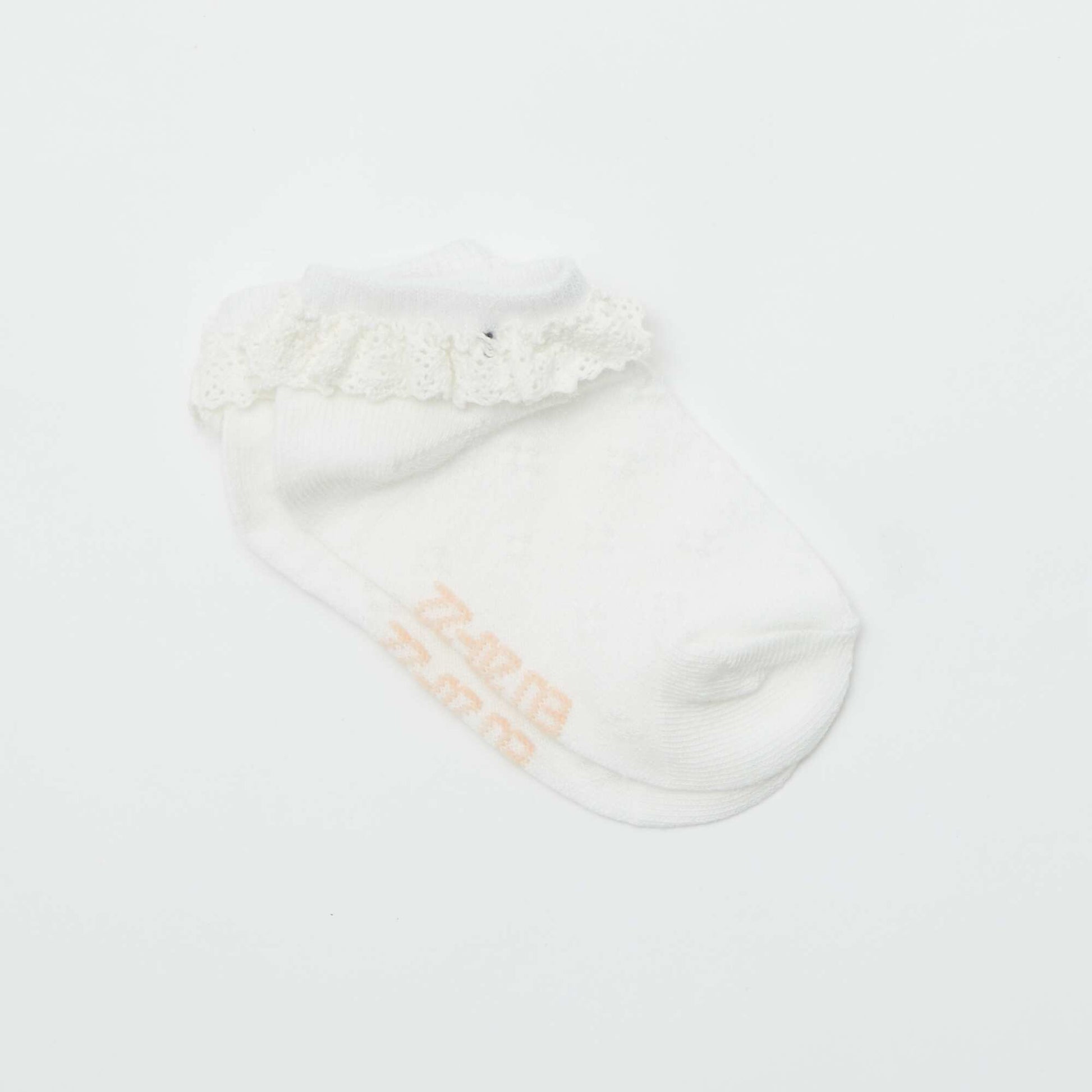 Pack of 3 pairs of ruffled socks PINK