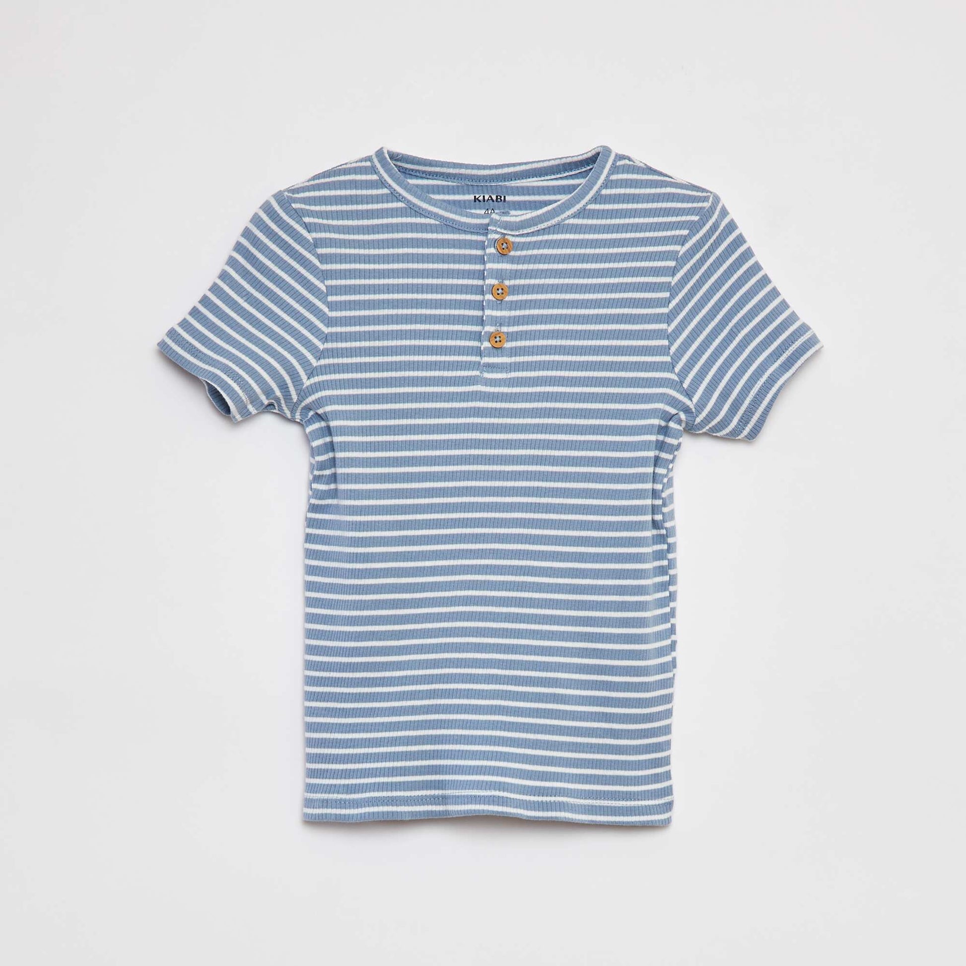 Short ribbed pyjama set - 2-piece set BLUE