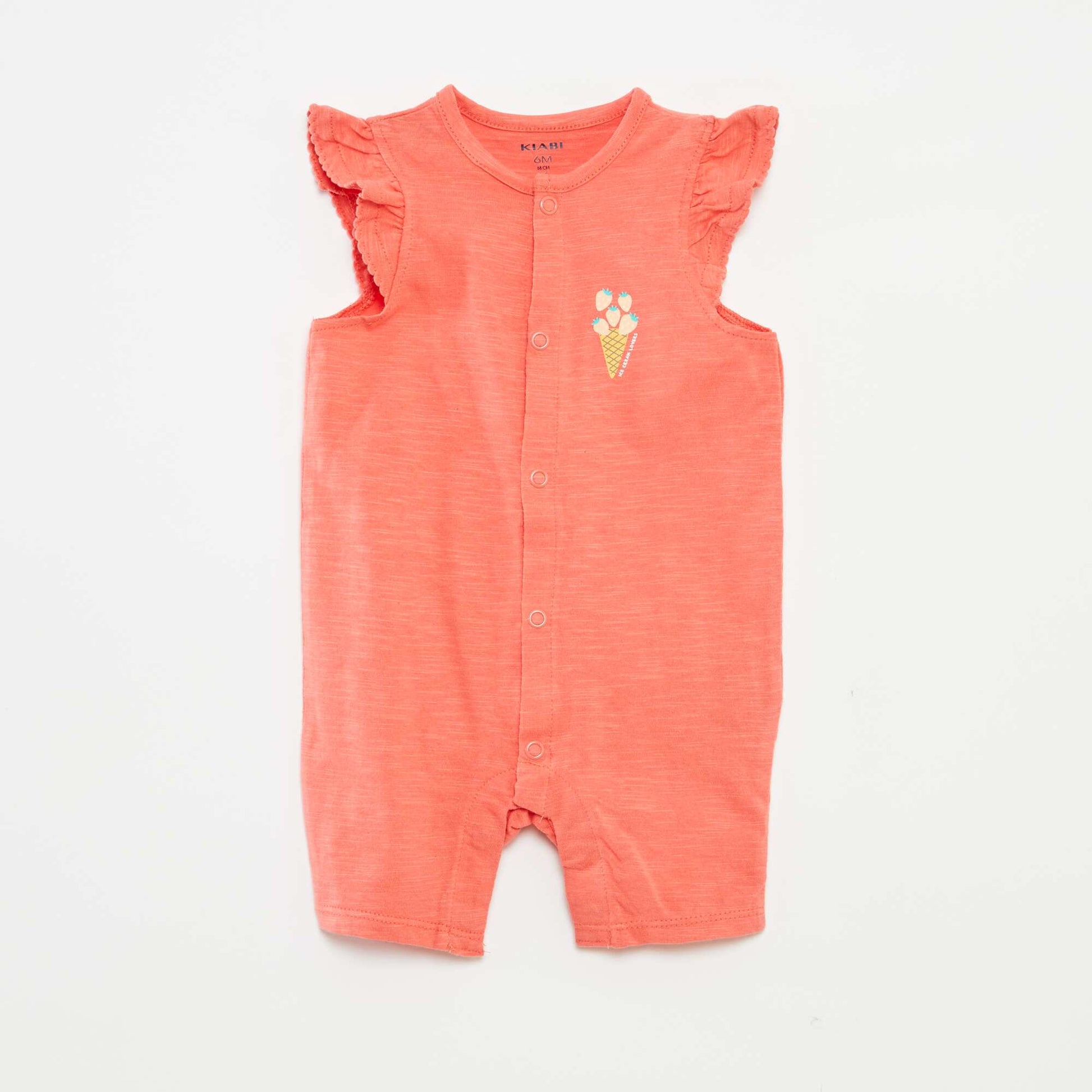 Pack of 2 lightweight sleepsuits ORANGE