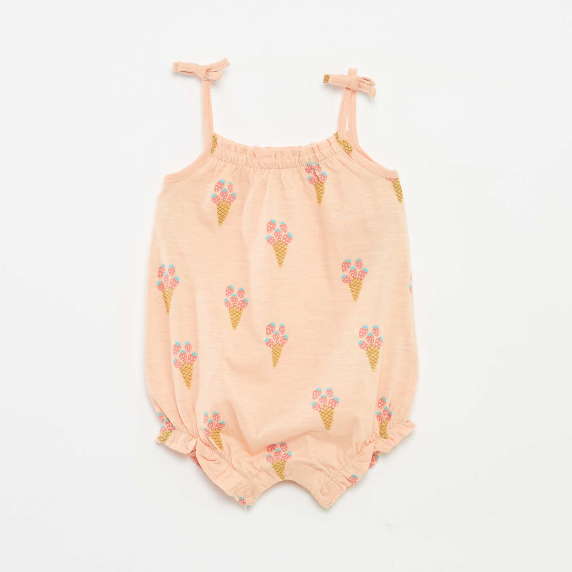 Pack of 2 lightweight sleepsuits ORANGE
