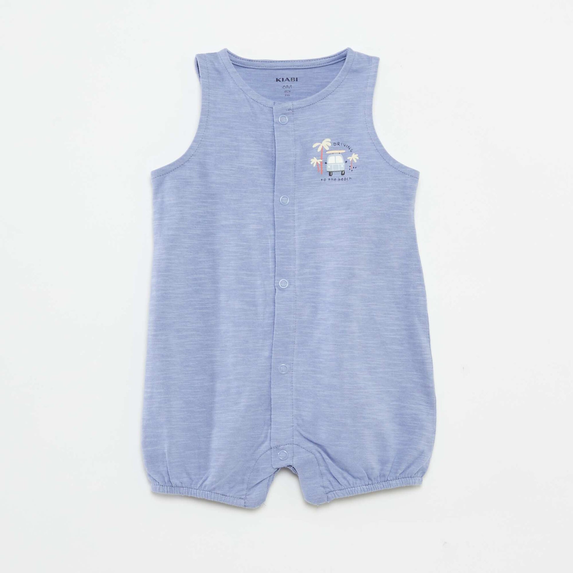 Pack of 2 lightweight sleeveless sleepsuits BLUE