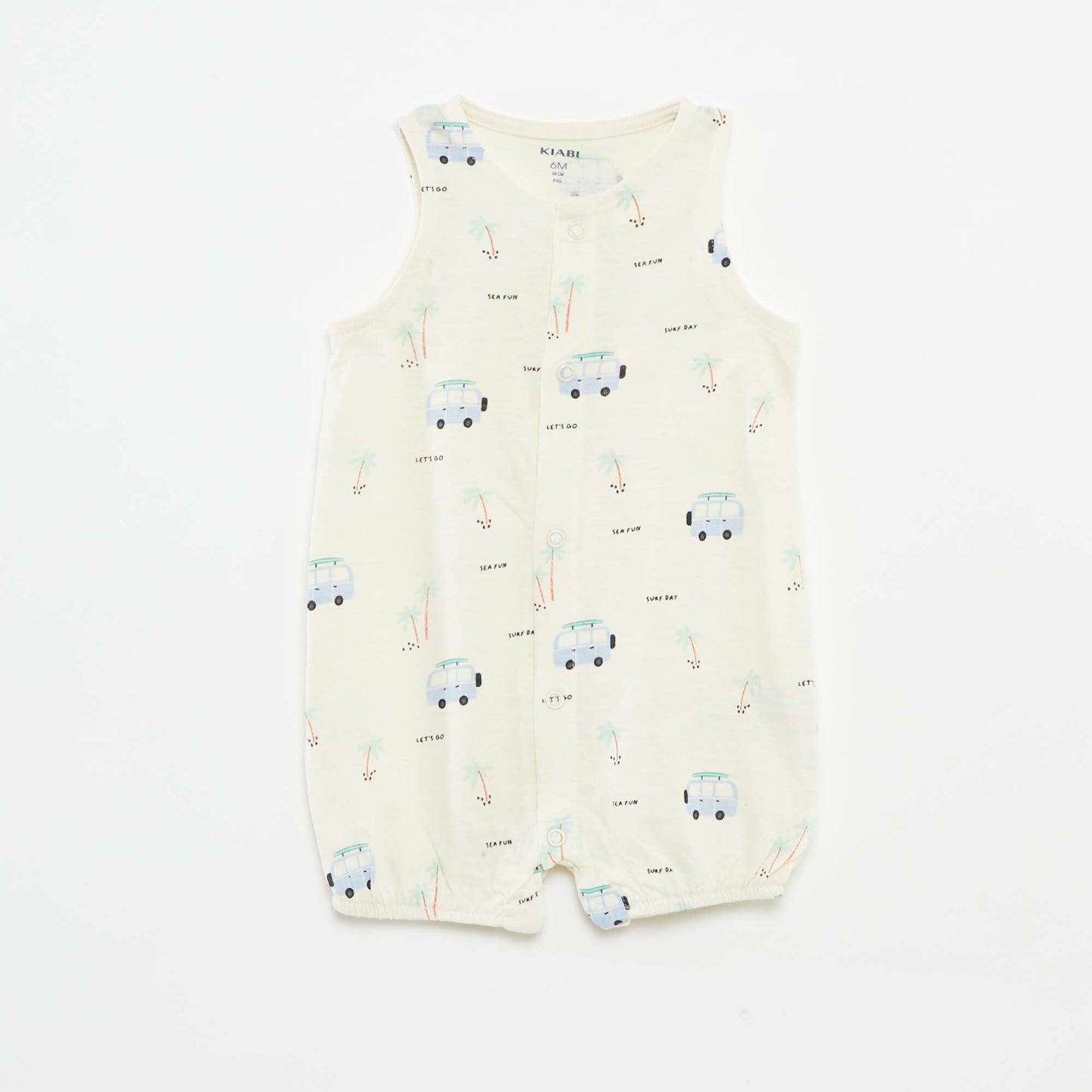 Pack of 2 lightweight sleeveless sleepsuits BLUE