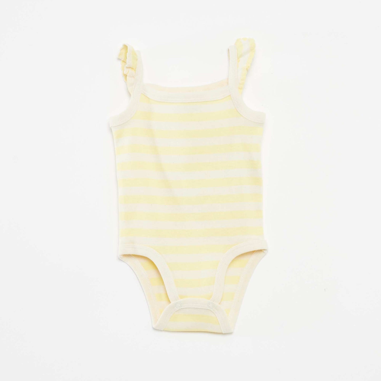 Set of 3 bodies with ruffled straps BLUE