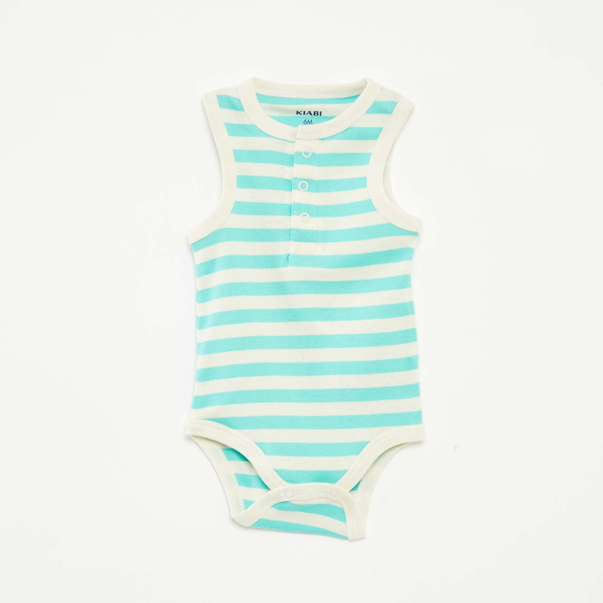 Pack of 3 sleeveless bodysuits GREEN