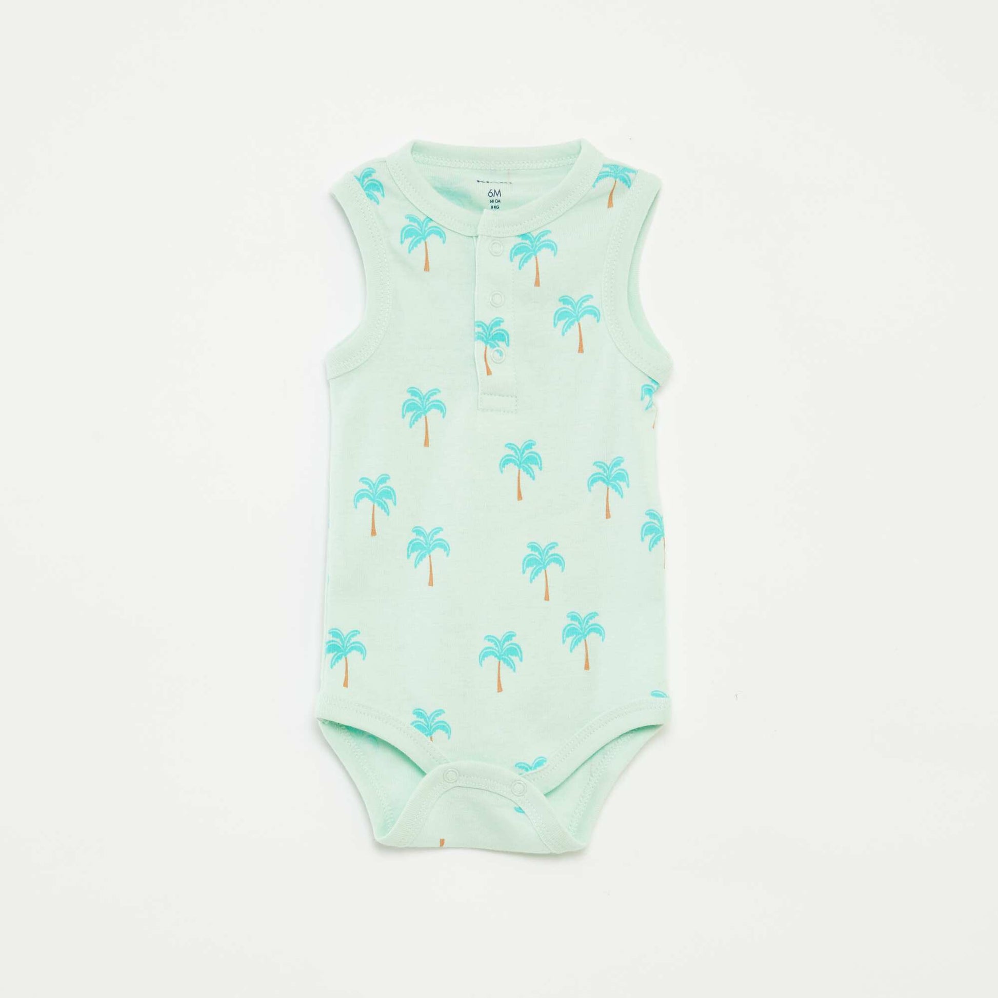 Pack of 3 sleeveless bodysuits GREEN