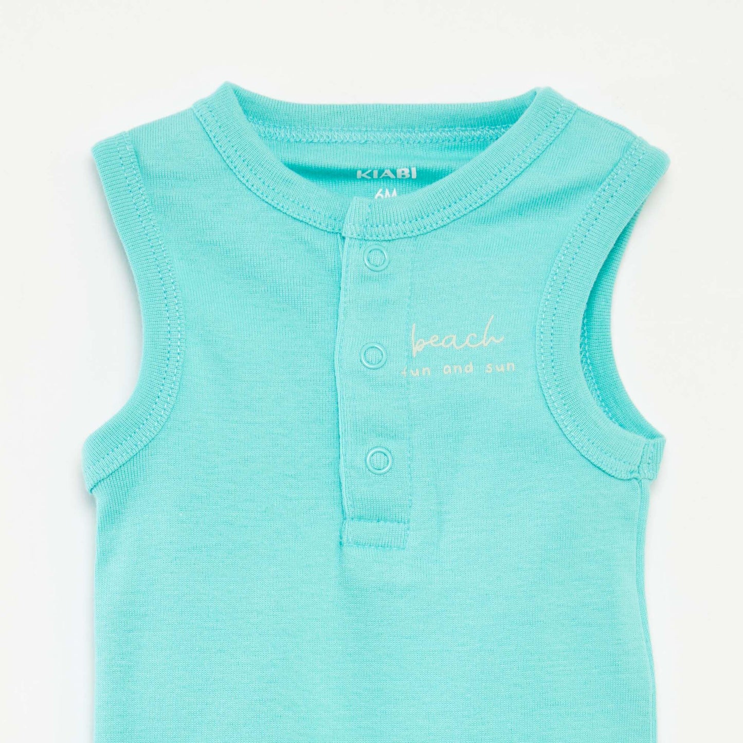 Pack of 3 sleeveless bodysuits GREEN