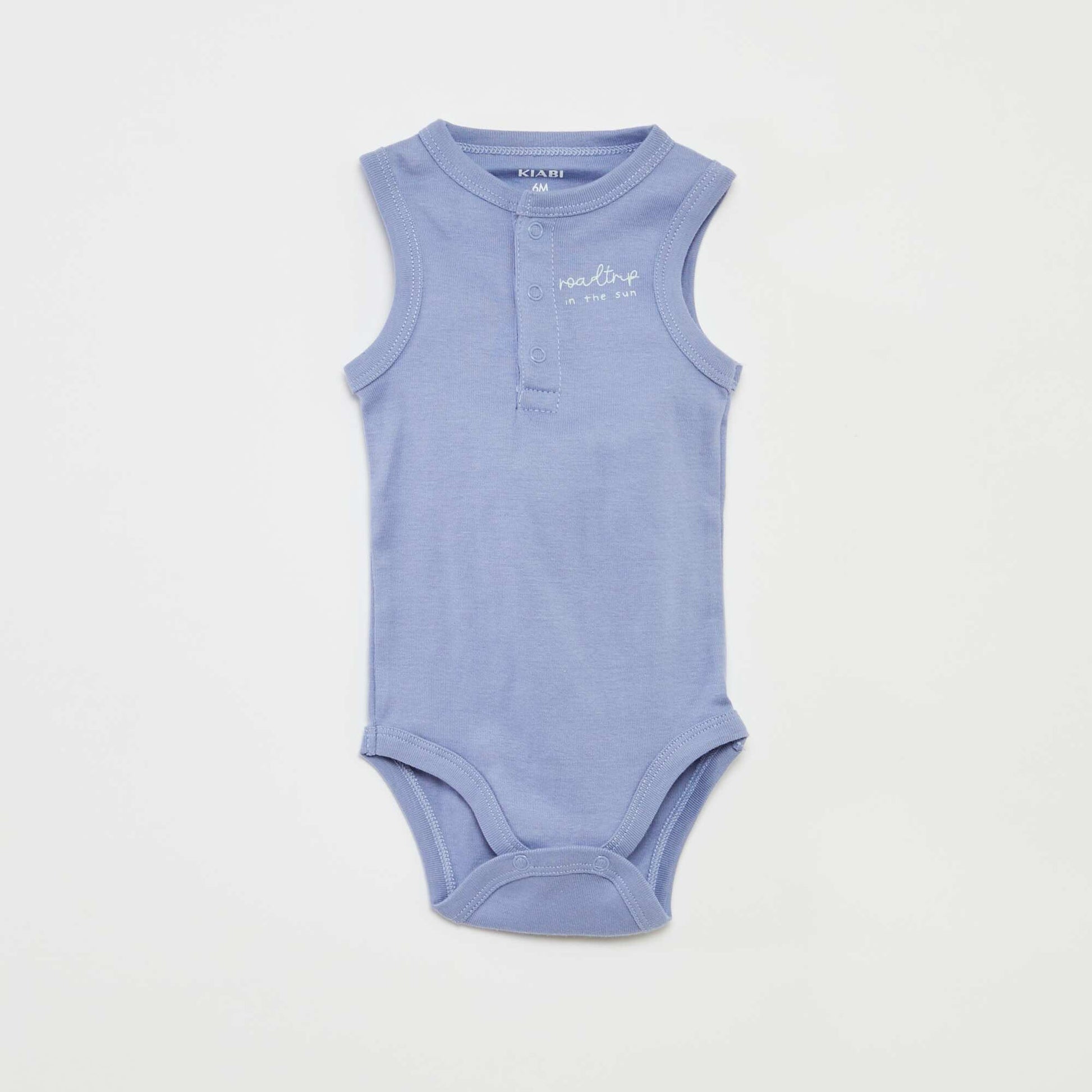 Pack of 3 sleeveless bodysuits WHITE