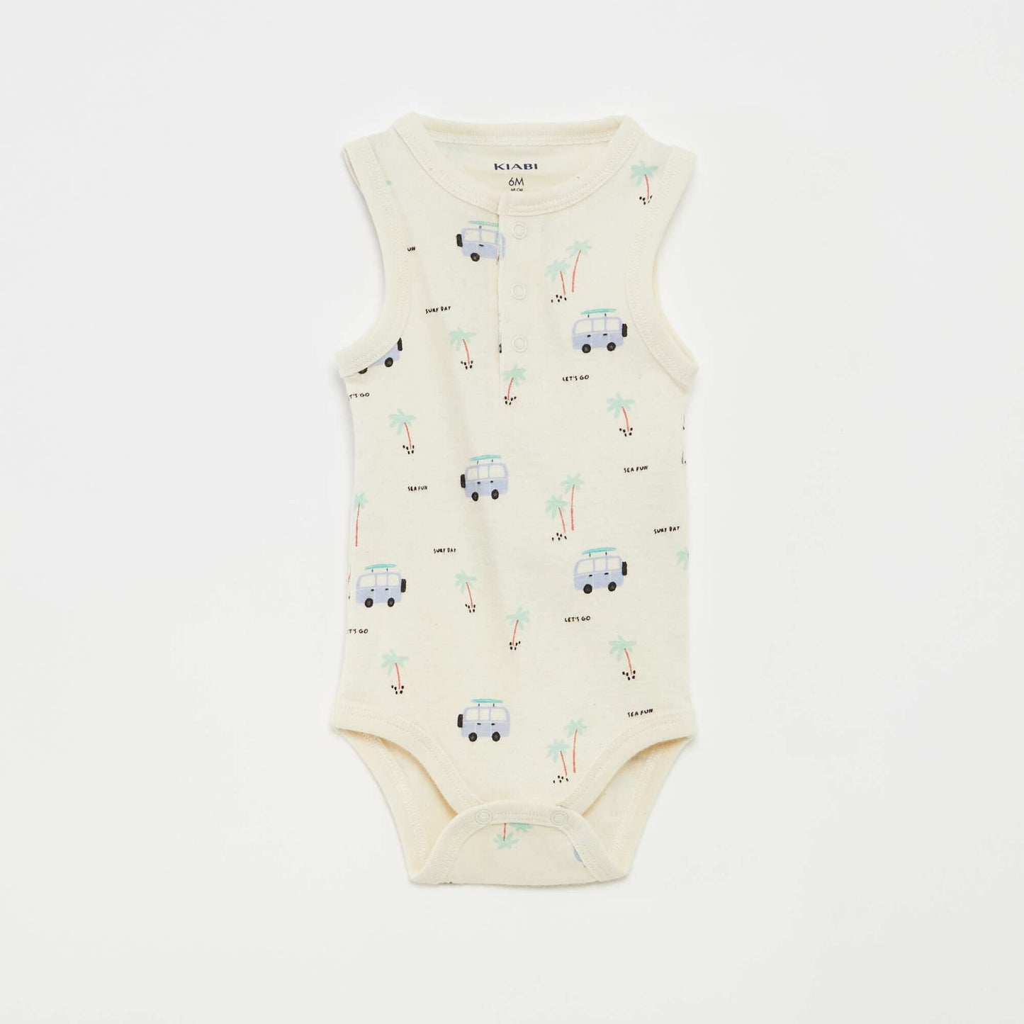 Pack of 3 sleeveless bodysuits WHITE