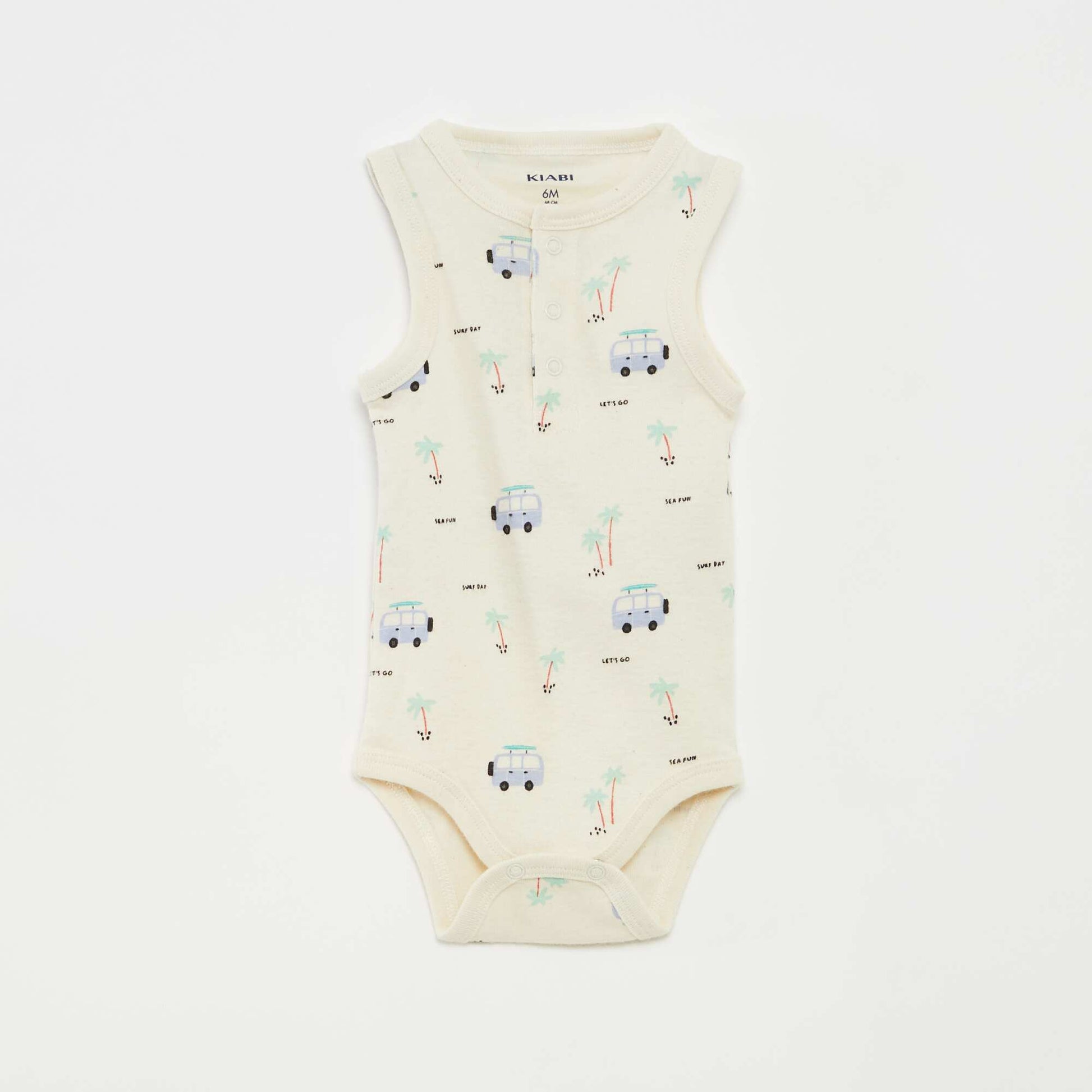 Pack of 3 sleeveless bodysuits WHITE