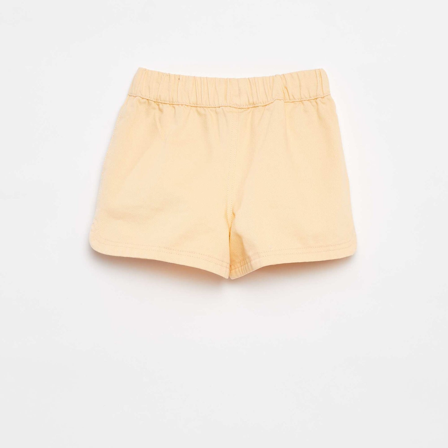 Twill shorts with elasticated waist ORANGE