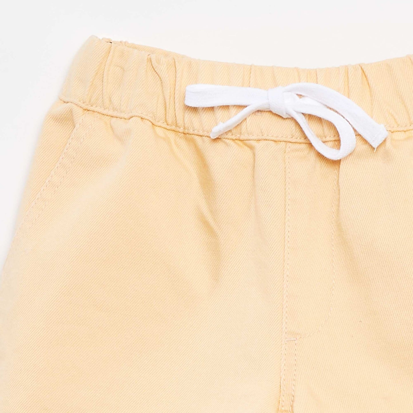 Twill shorts with elasticated waist ORANGE