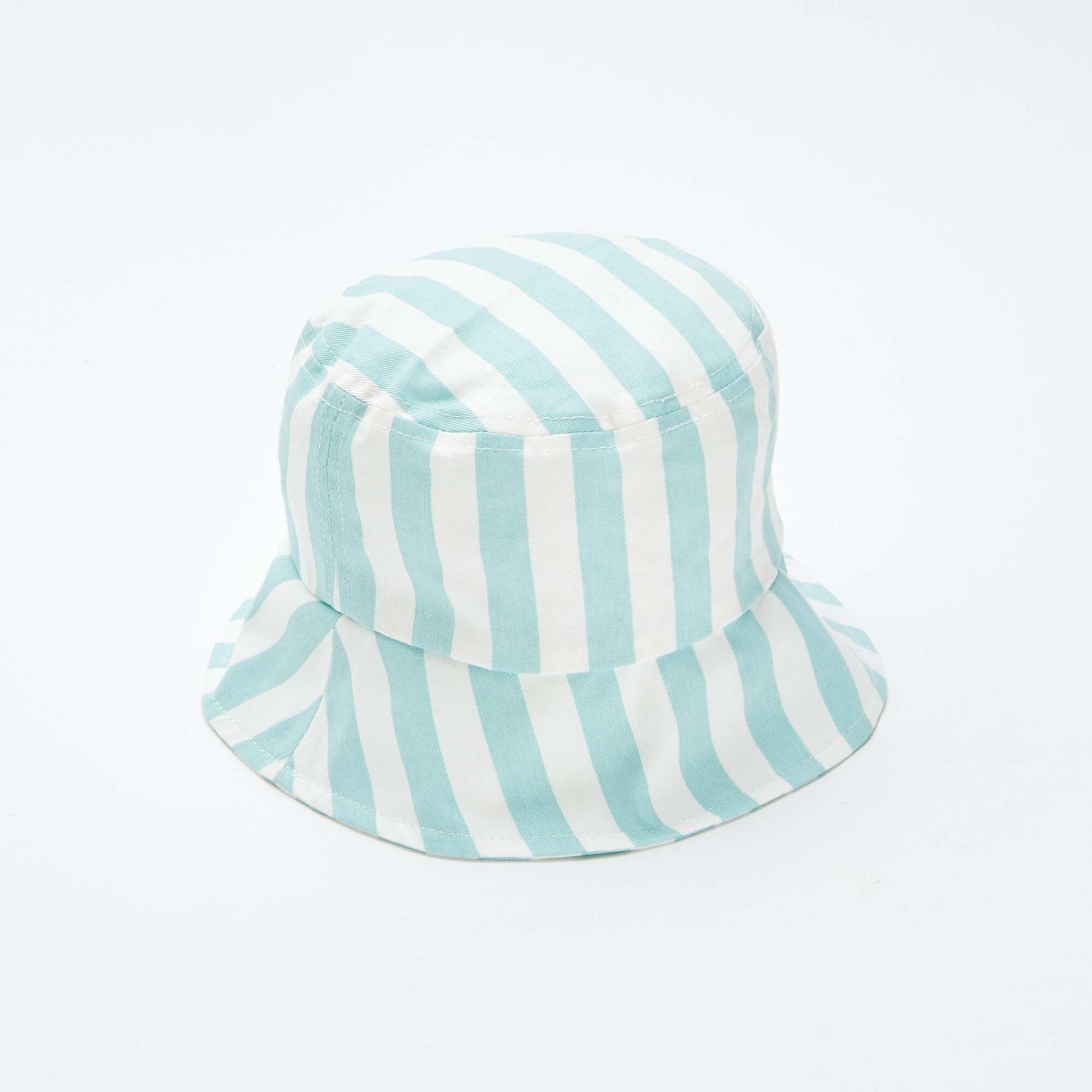 Striped bucket hat BLUE