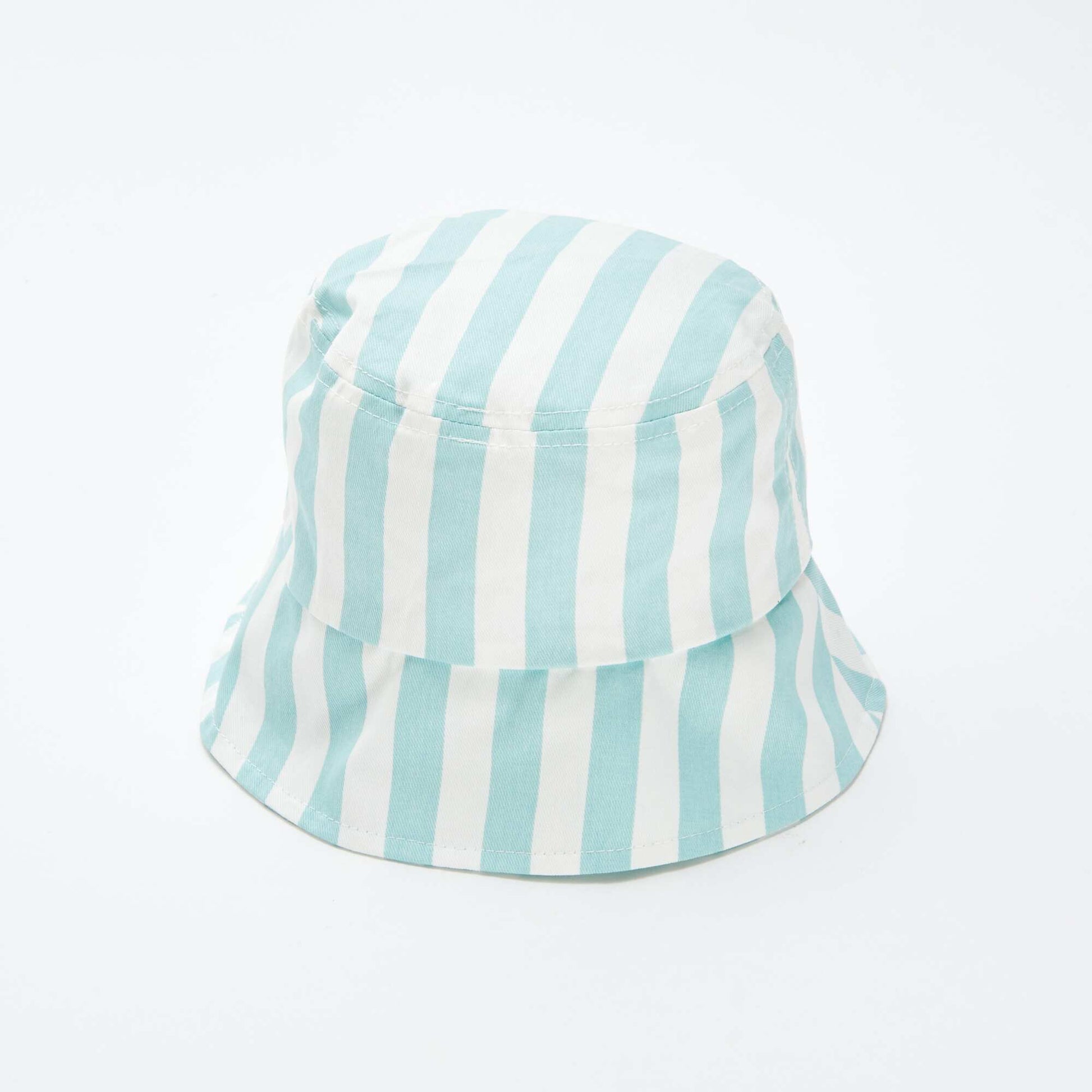 Striped bucket hat BLUE