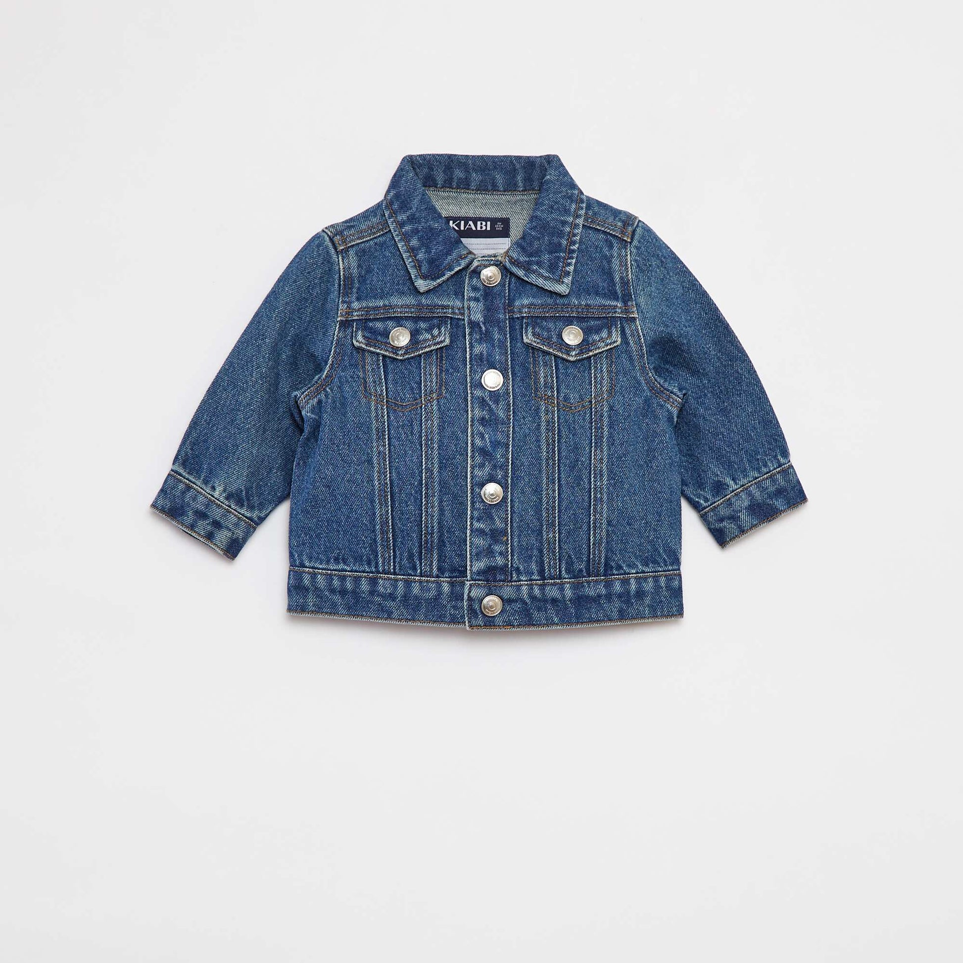 Long-sleeved denim jacket BLUE